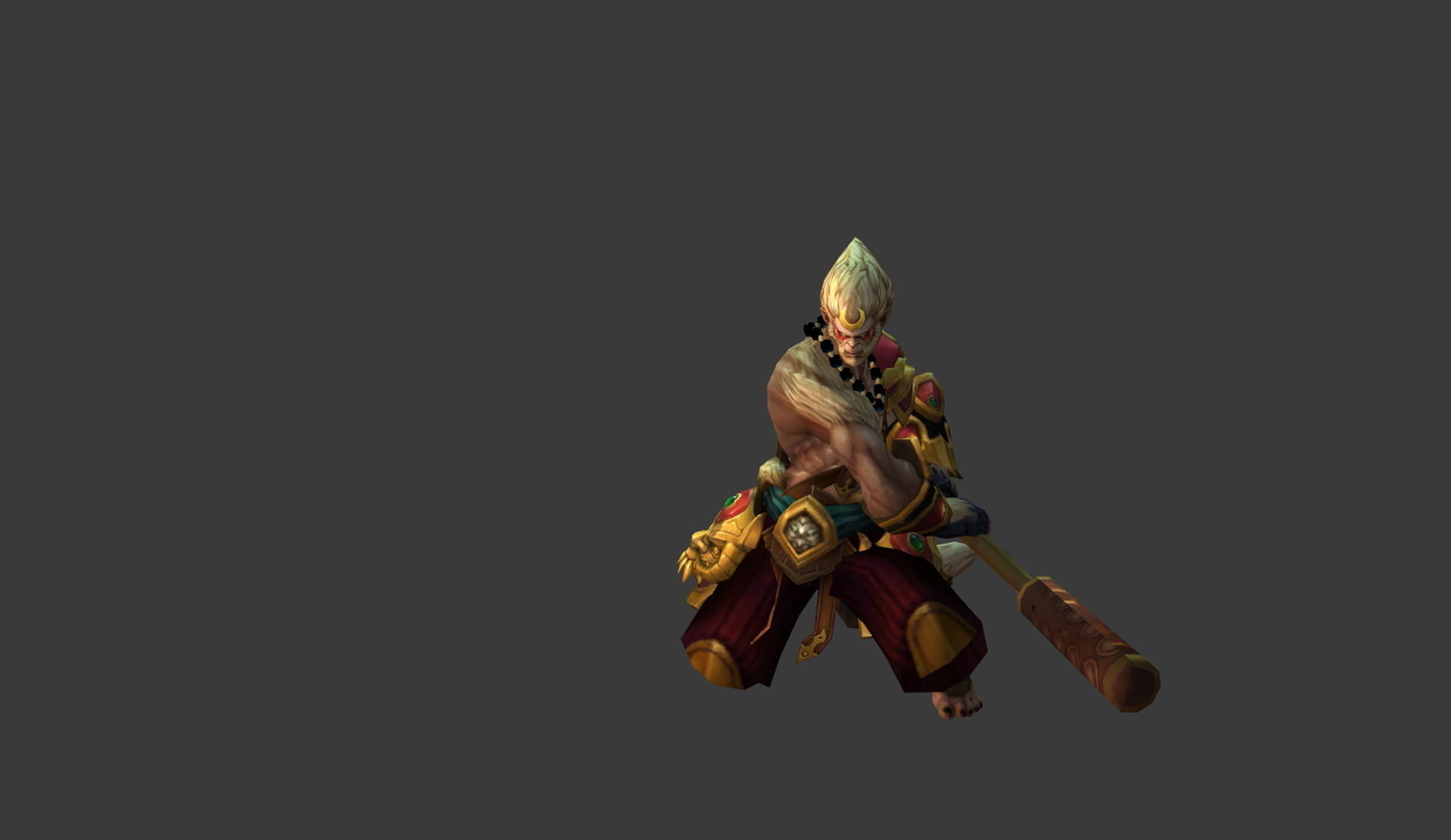 Fantasy Chess RPG Character - Ogong Low-poly 3D model_7