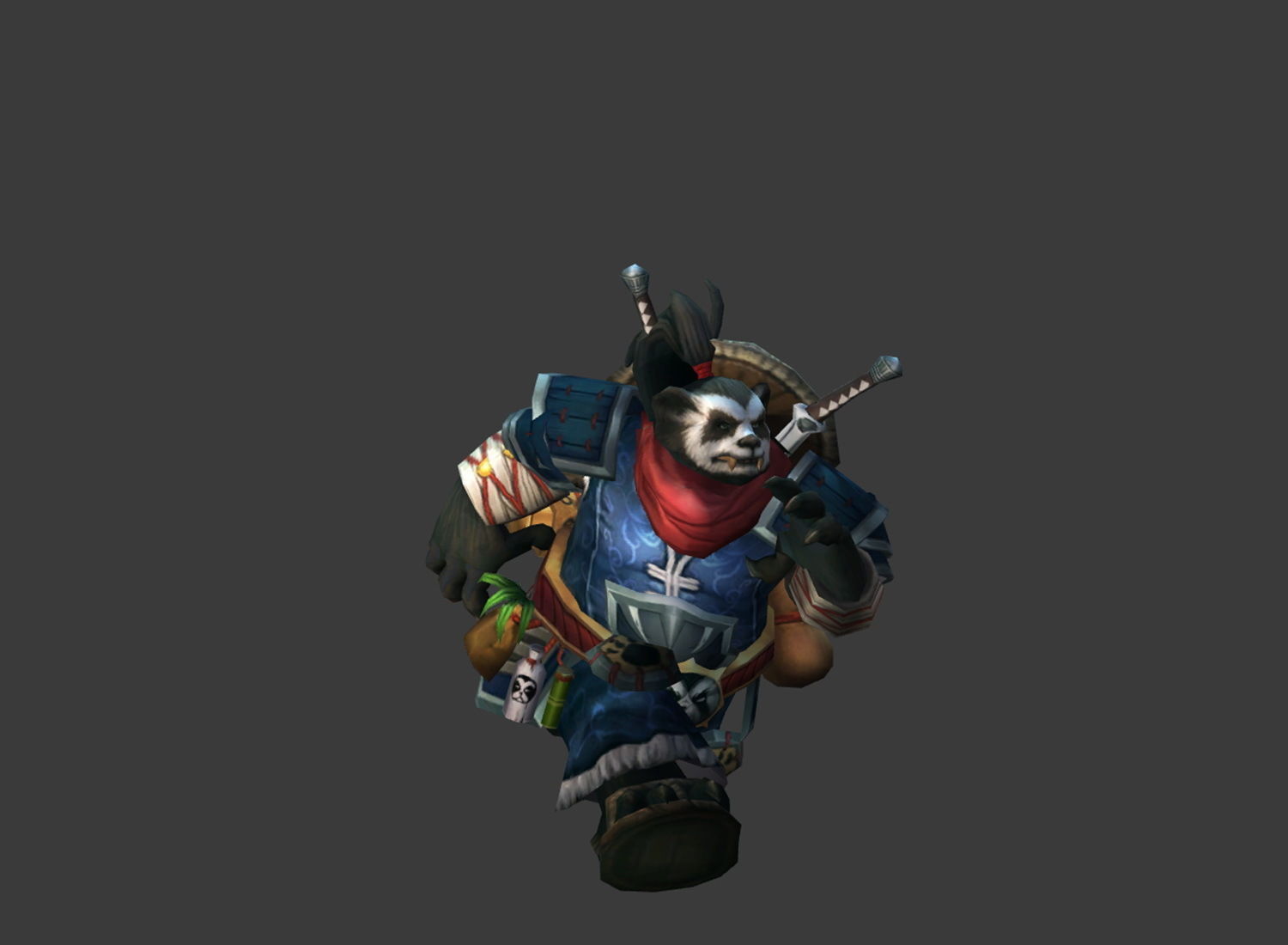 Fantasy Chess RPG Character - Pandanin Low-poly 3D model_2