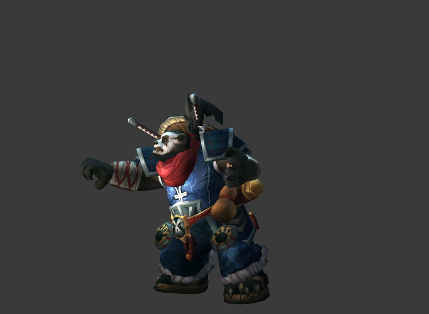 Fantasy Chess RPG Character - Pandanin Low-poly 3D model_5