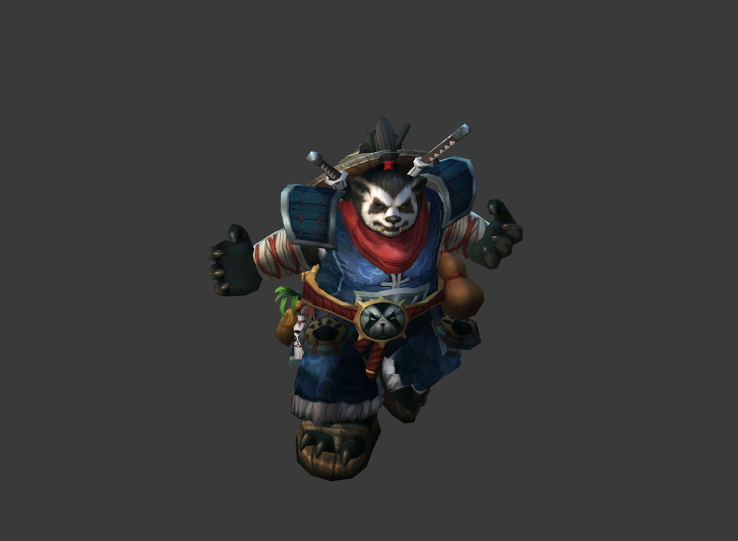 Fantasy Chess RPG Character - Pandanin Low-poly 3D model_4