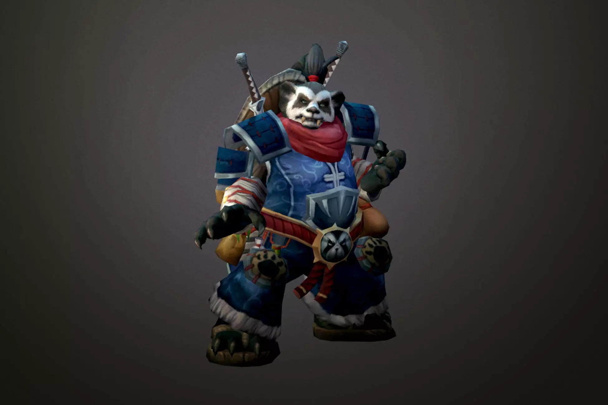 Fantasy Chess RPG Character - Pandanin Low-poly 3D model_0