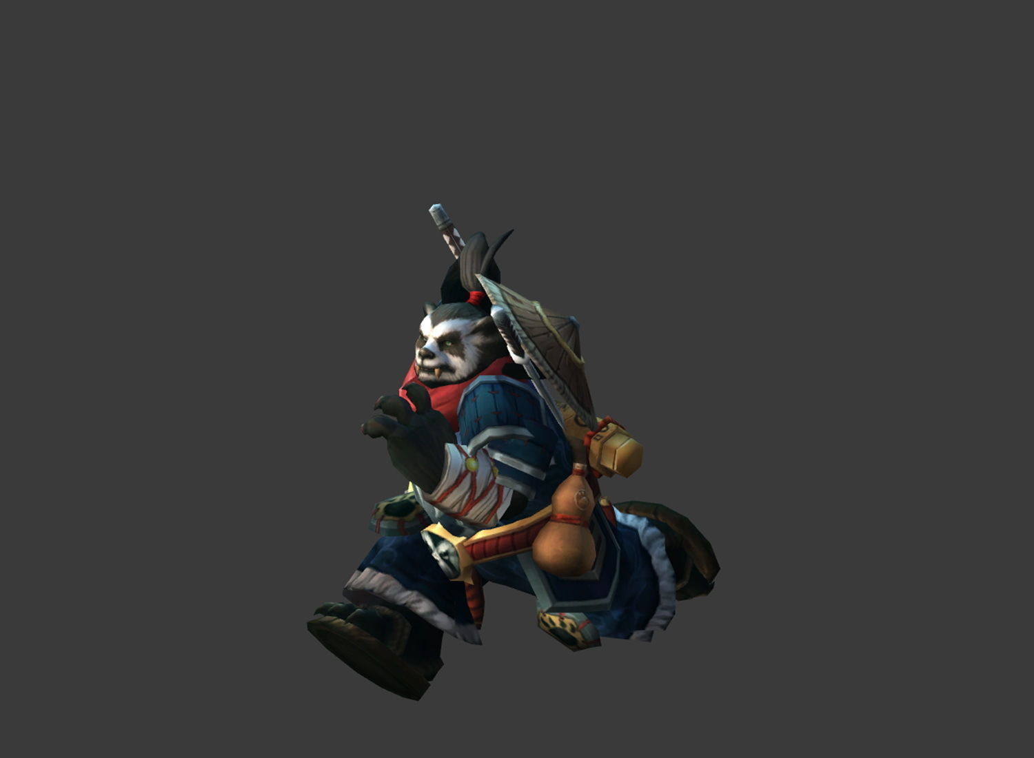 Fantasy Chess RPG Character - Pandanin Low-poly 3D model_3