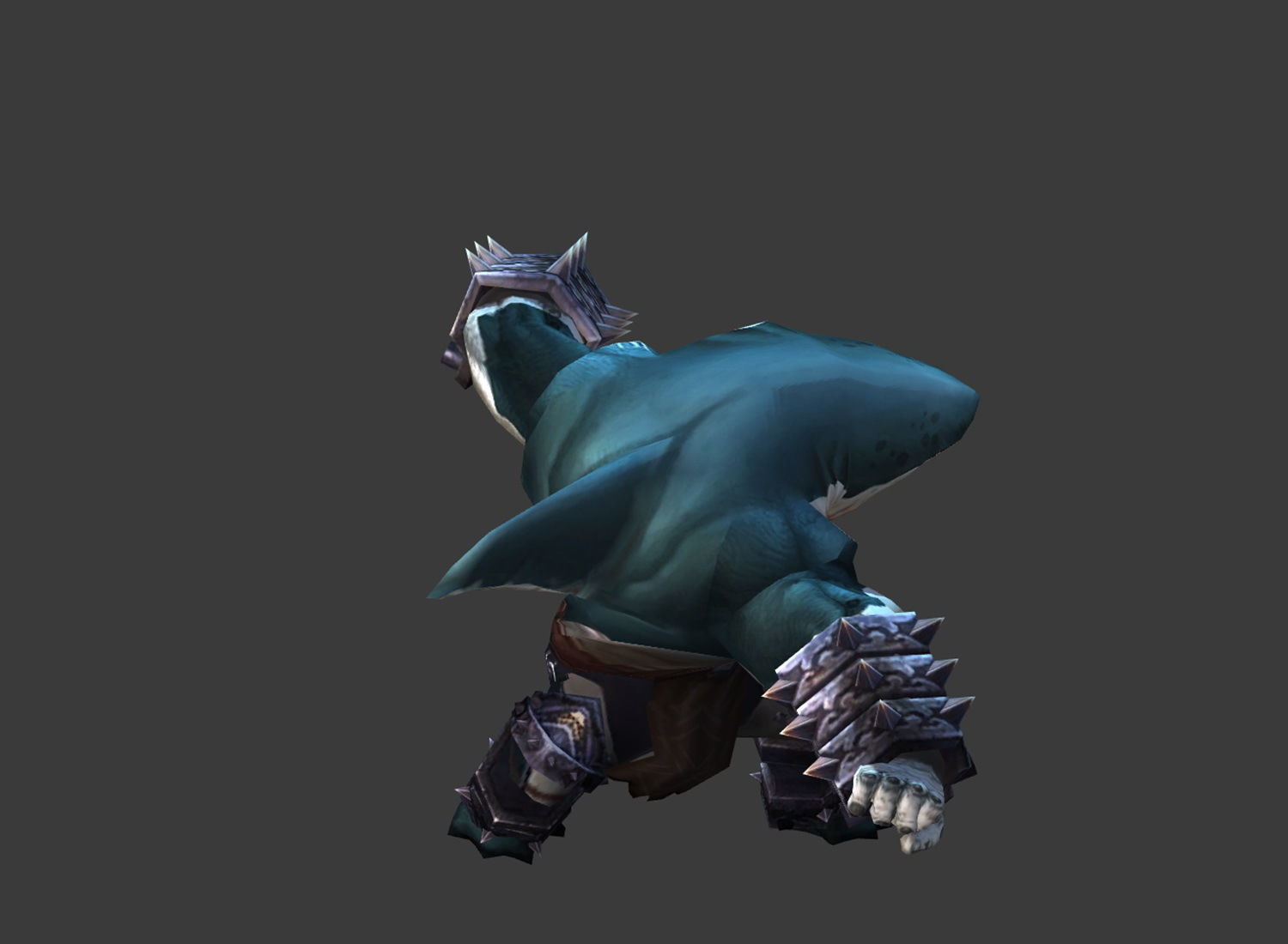 Fantasy Chess RPG Character - Sea Despot Low-poly 3D model_4