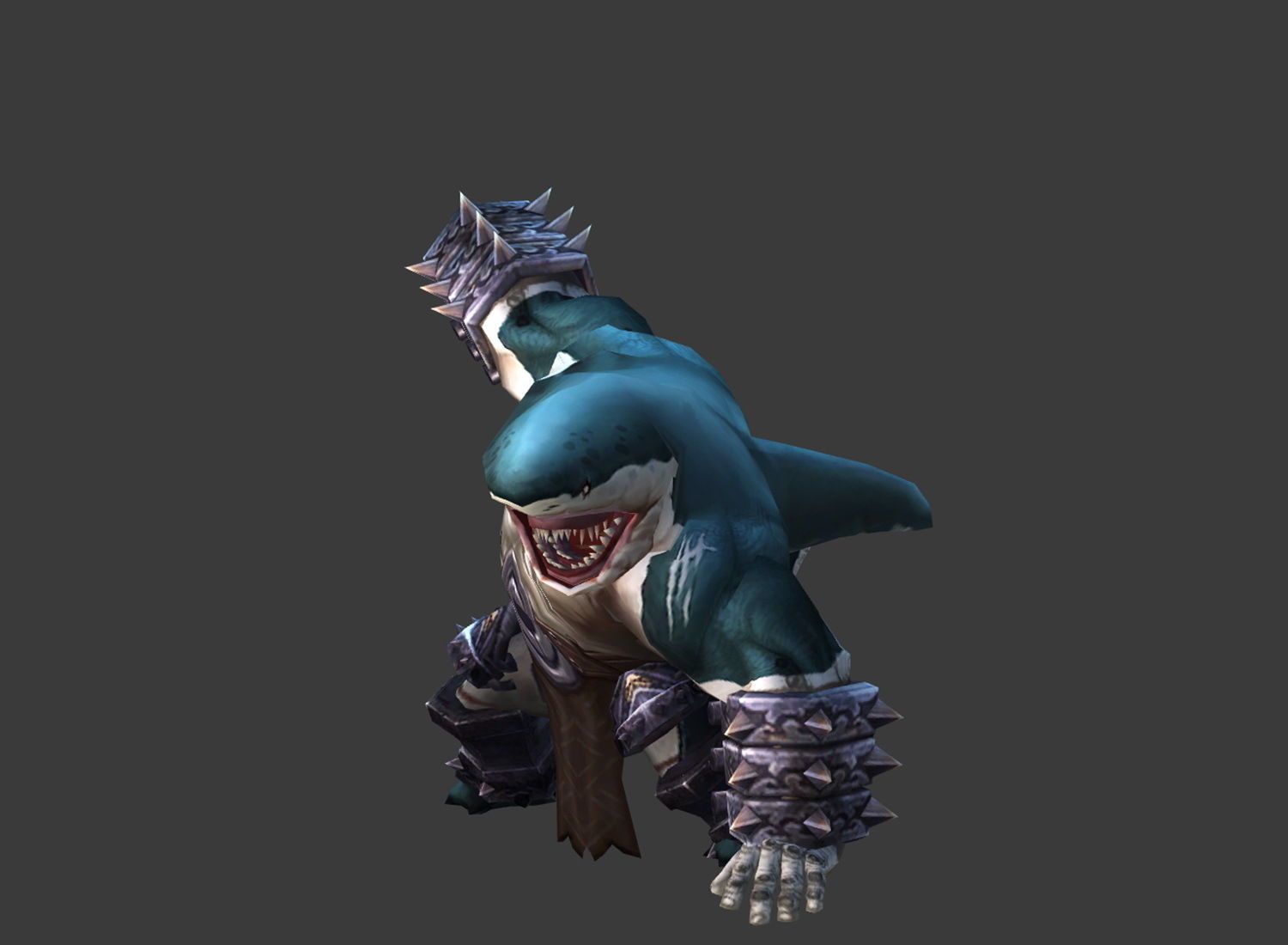 Fantasy Chess RPG Character - Sea Despot Low-poly 3D model_6