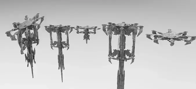 Moonbase platforms collection 7 models