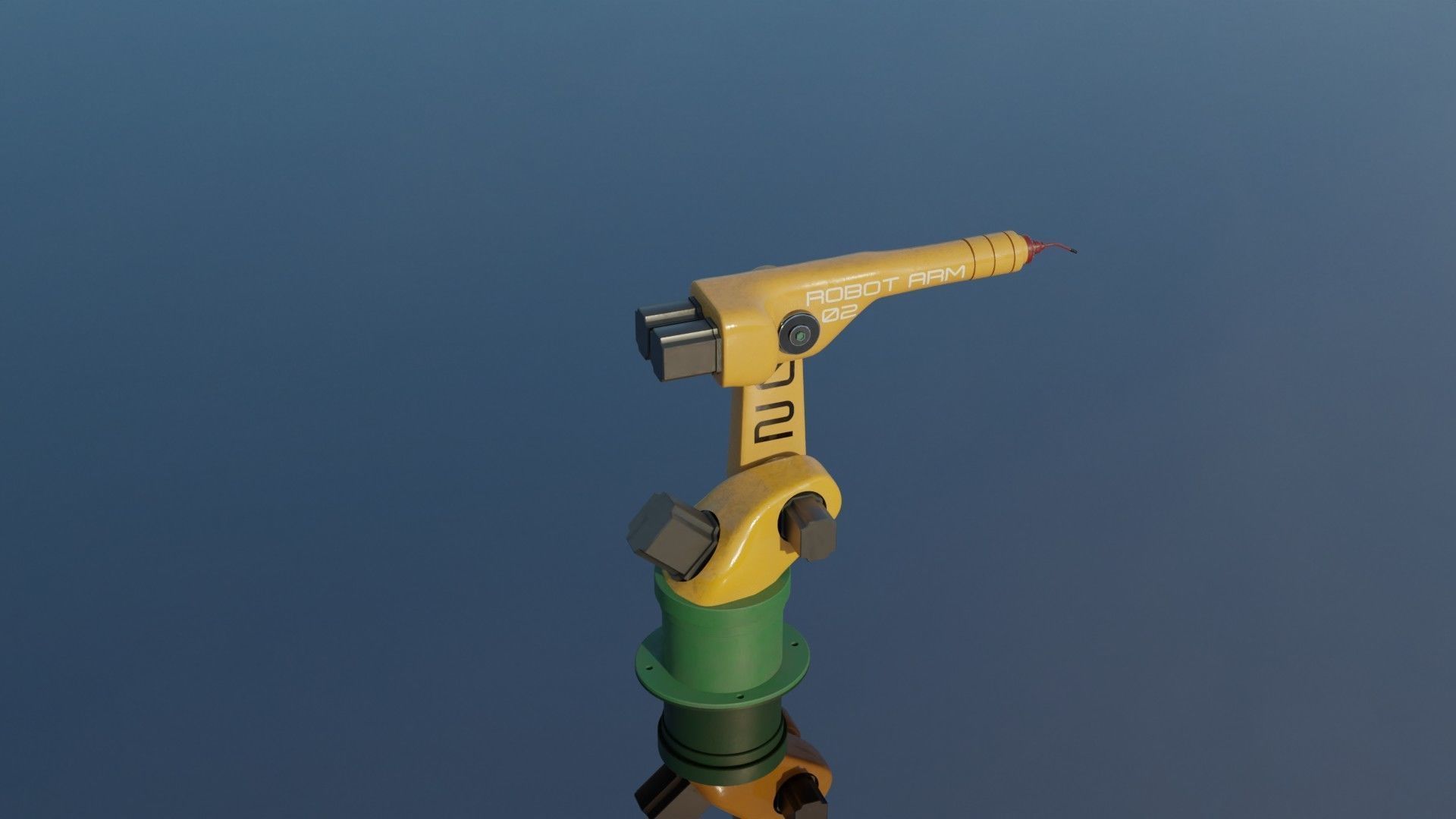 Mechanical ARM Low-poly 3D model_3