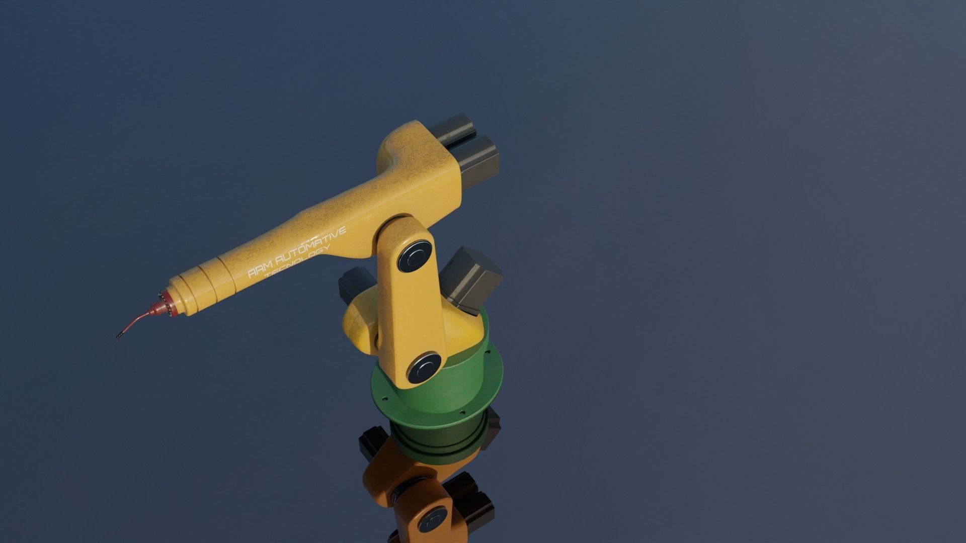 Mechanical ARM Low-poly 3D model_13