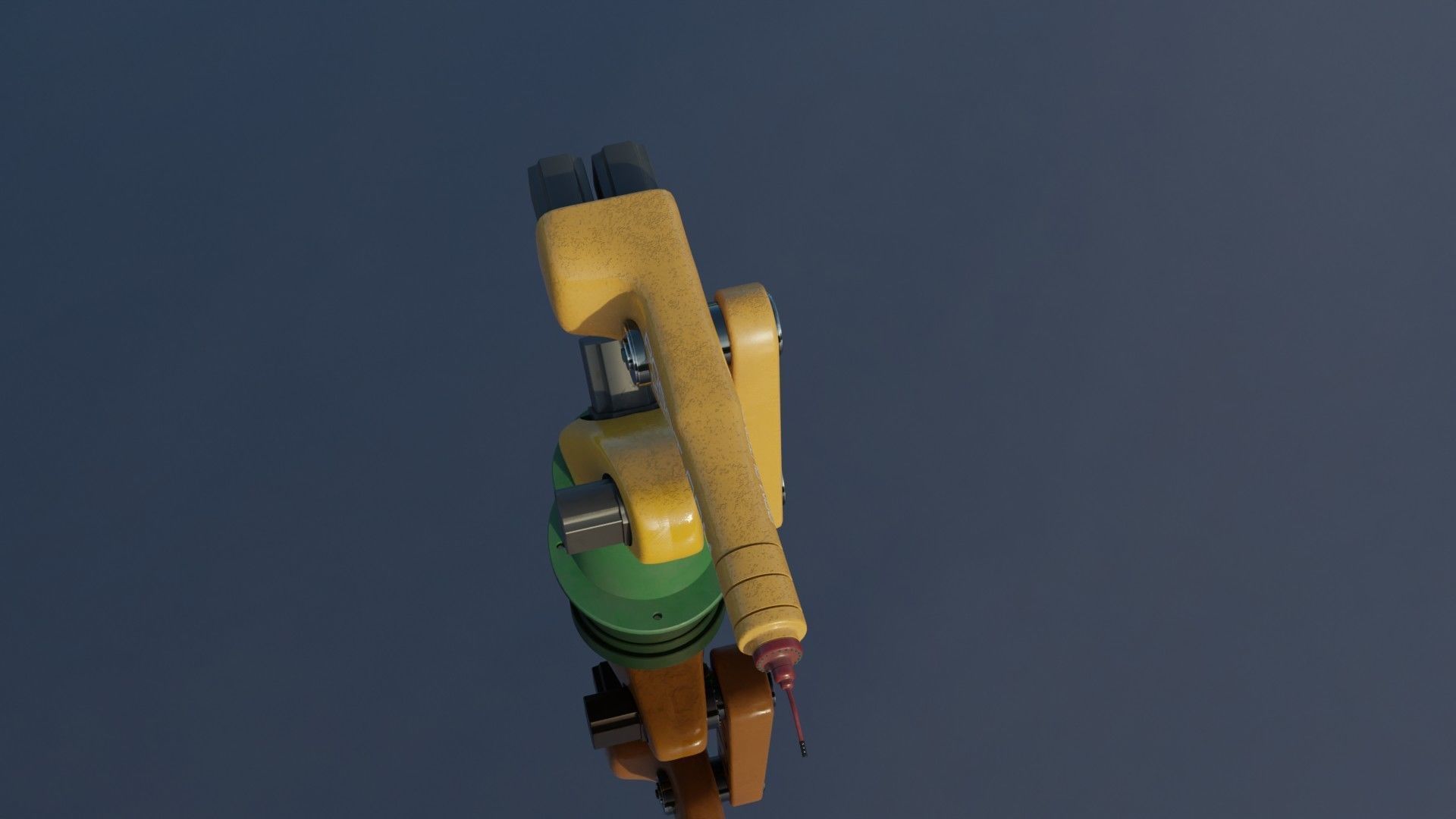 Mechanical ARM Low-poly 3D model_17