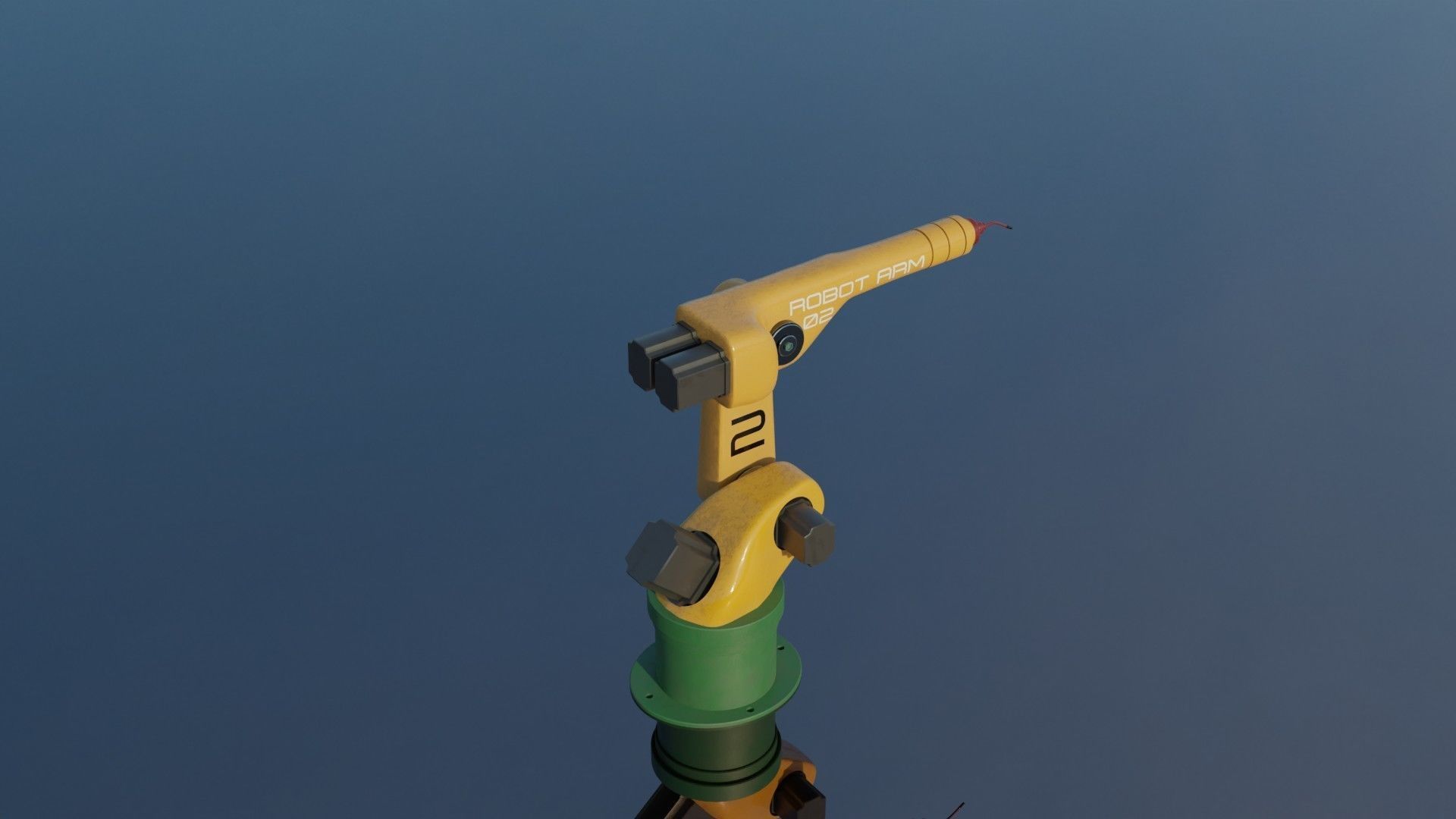 Mechanical ARM Low-poly 3D model_4