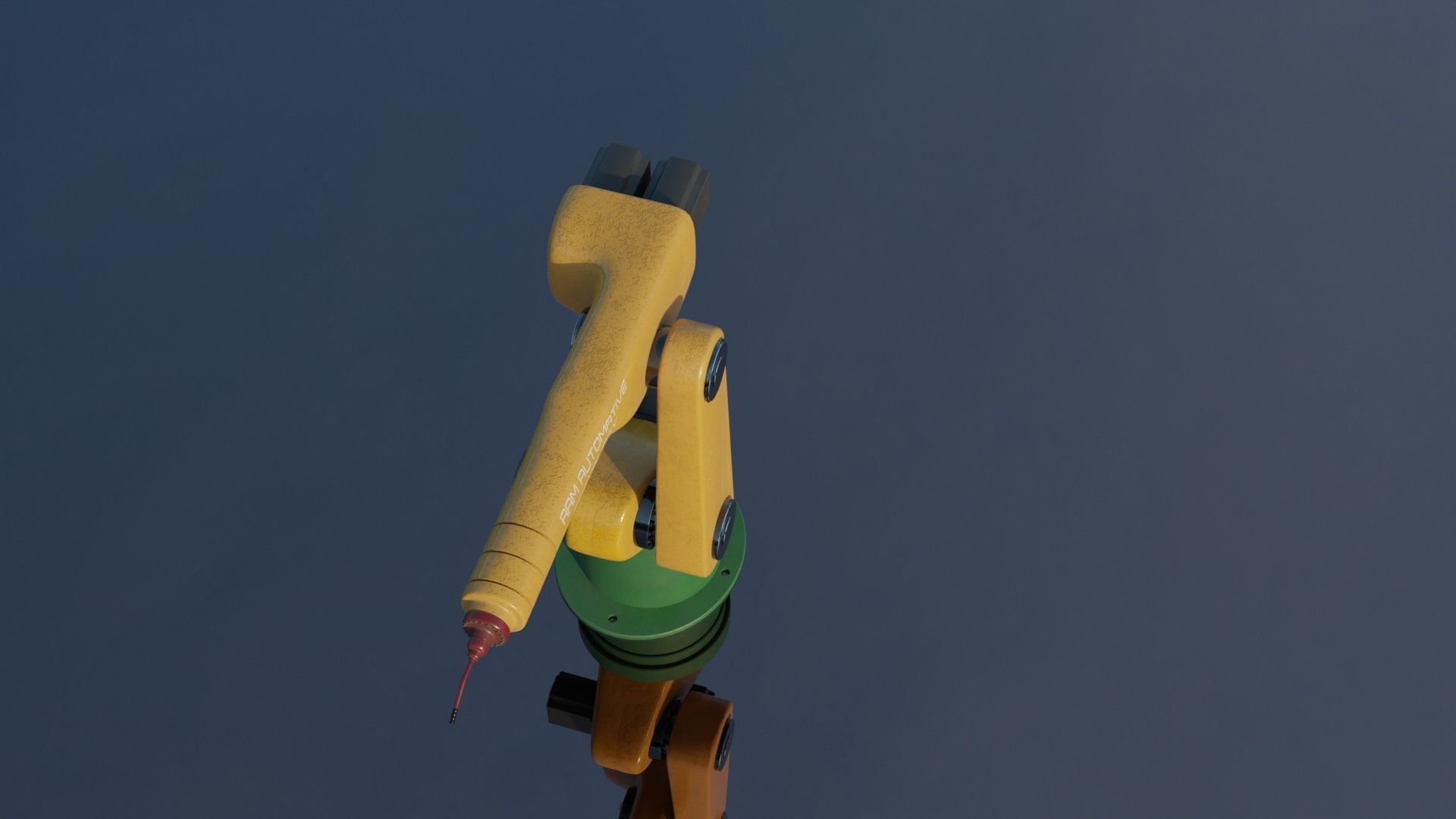 Mechanical ARM Low-poly 3D model_15