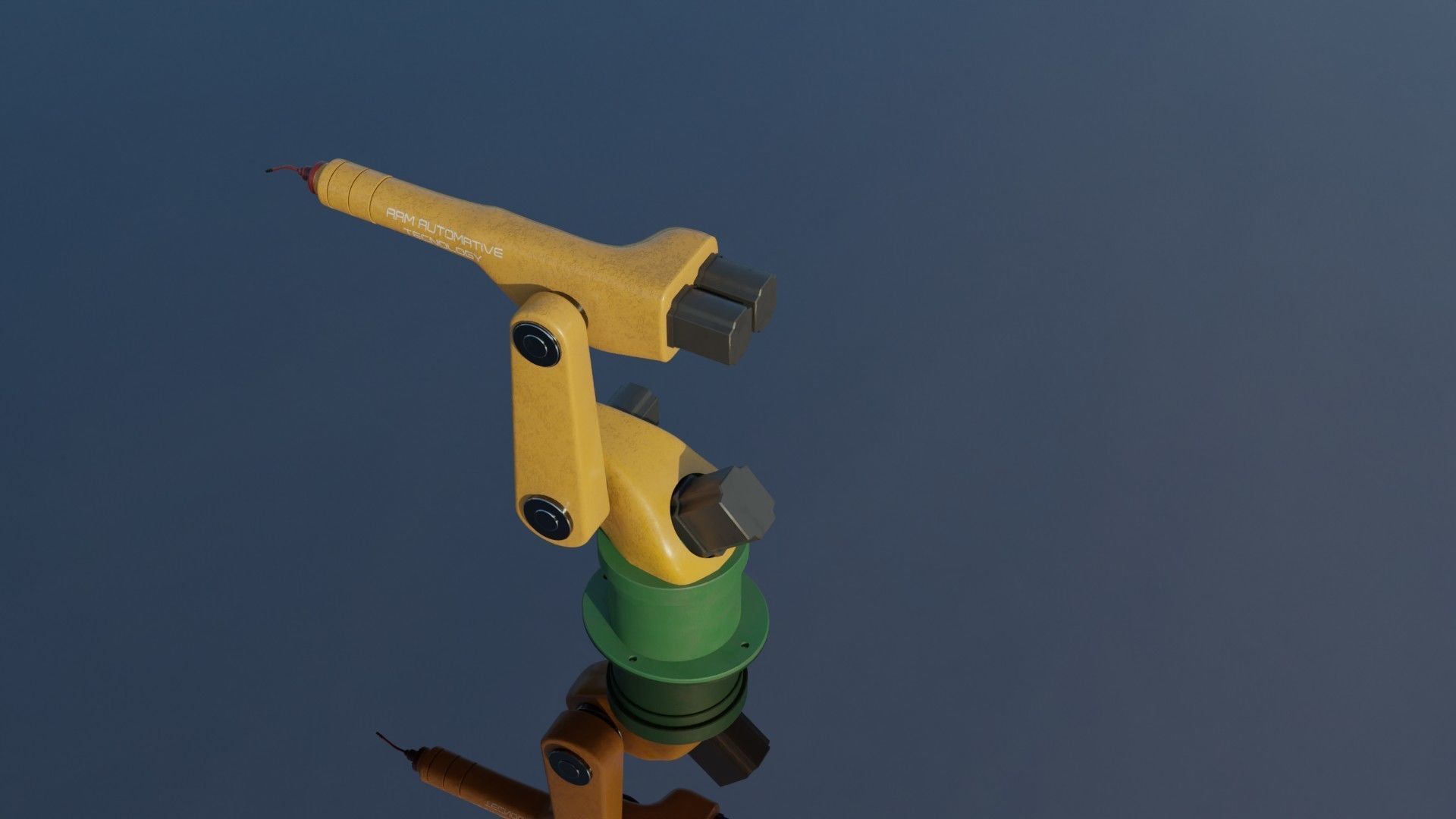 Mechanical ARM Low-poly 3D model_10