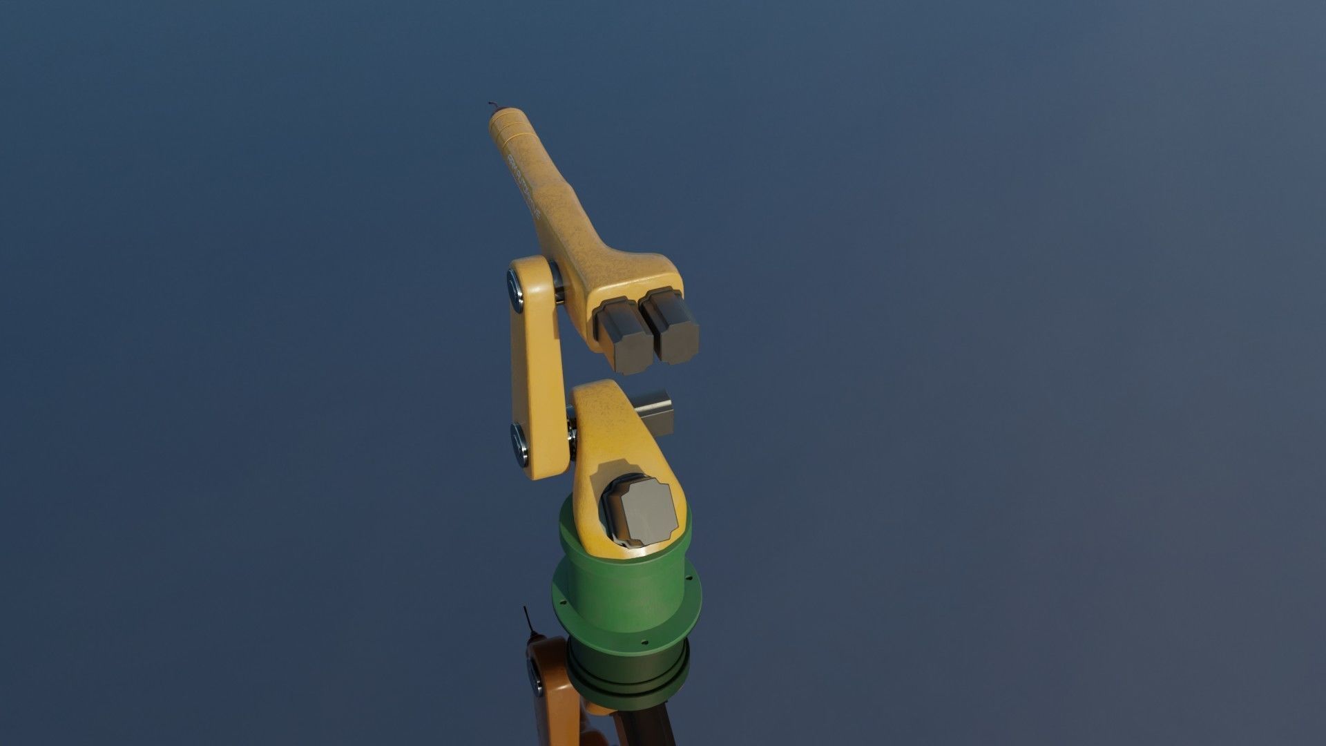 Mechanical ARM Low-poly 3D model_8