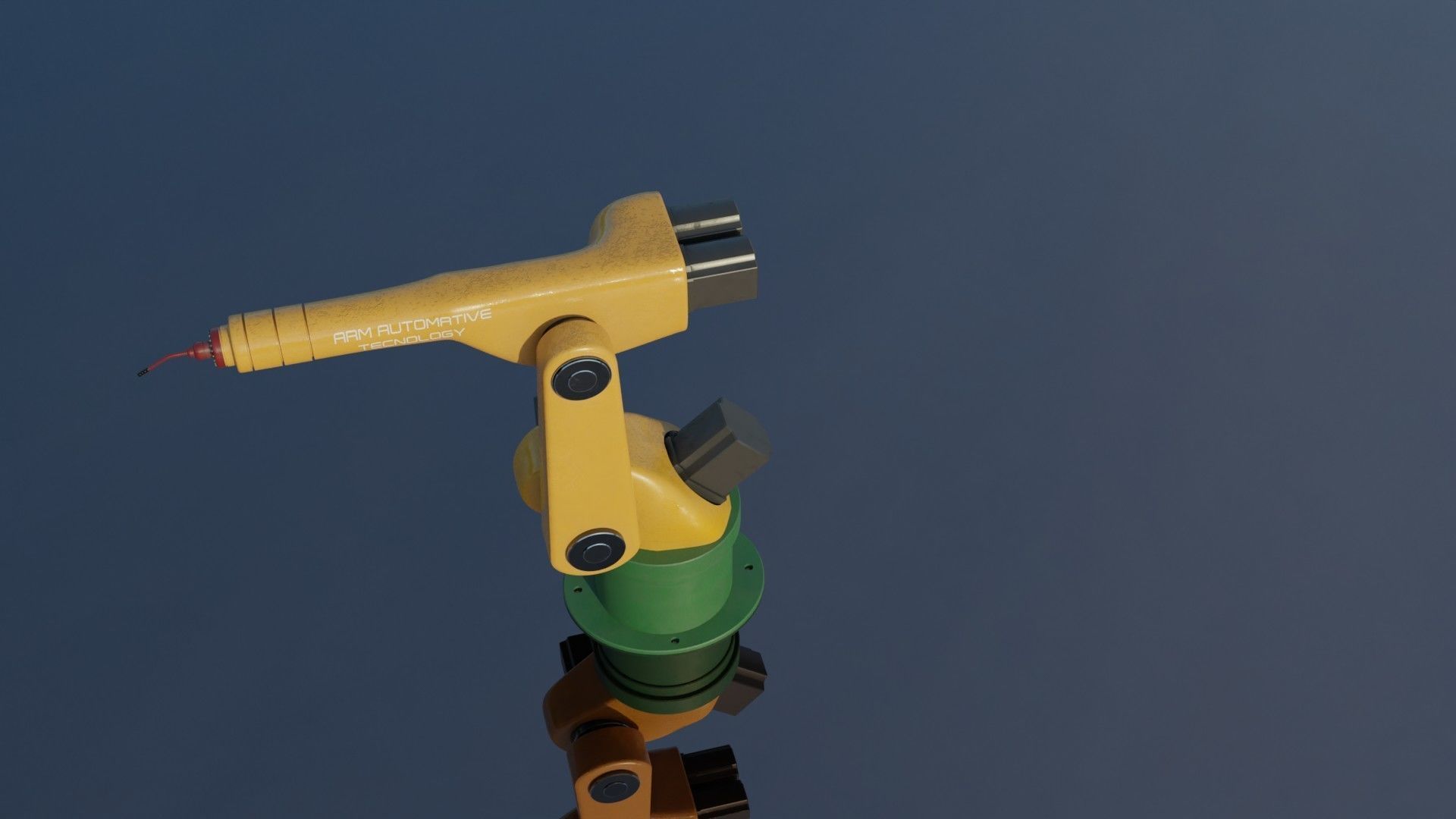 Mechanical ARM Low-poly 3D model_12