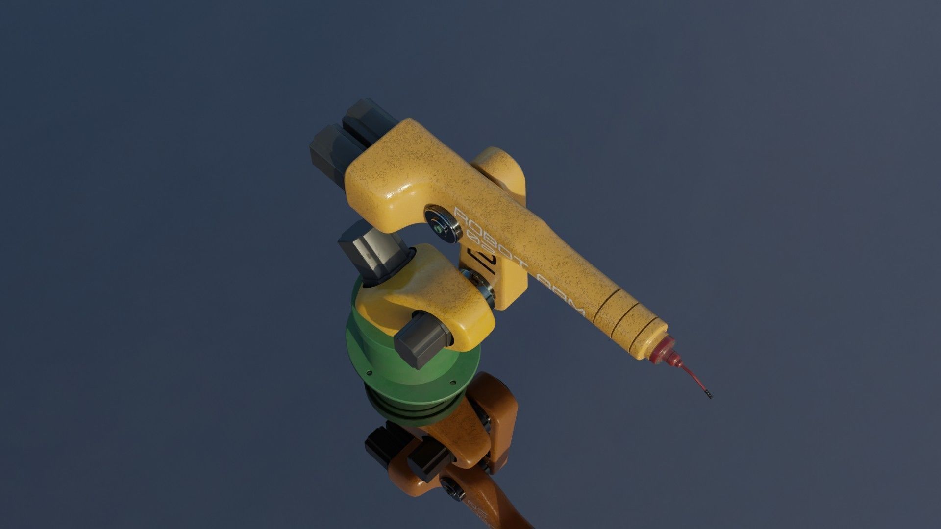 Mechanical ARM Low-poly 3D model_20