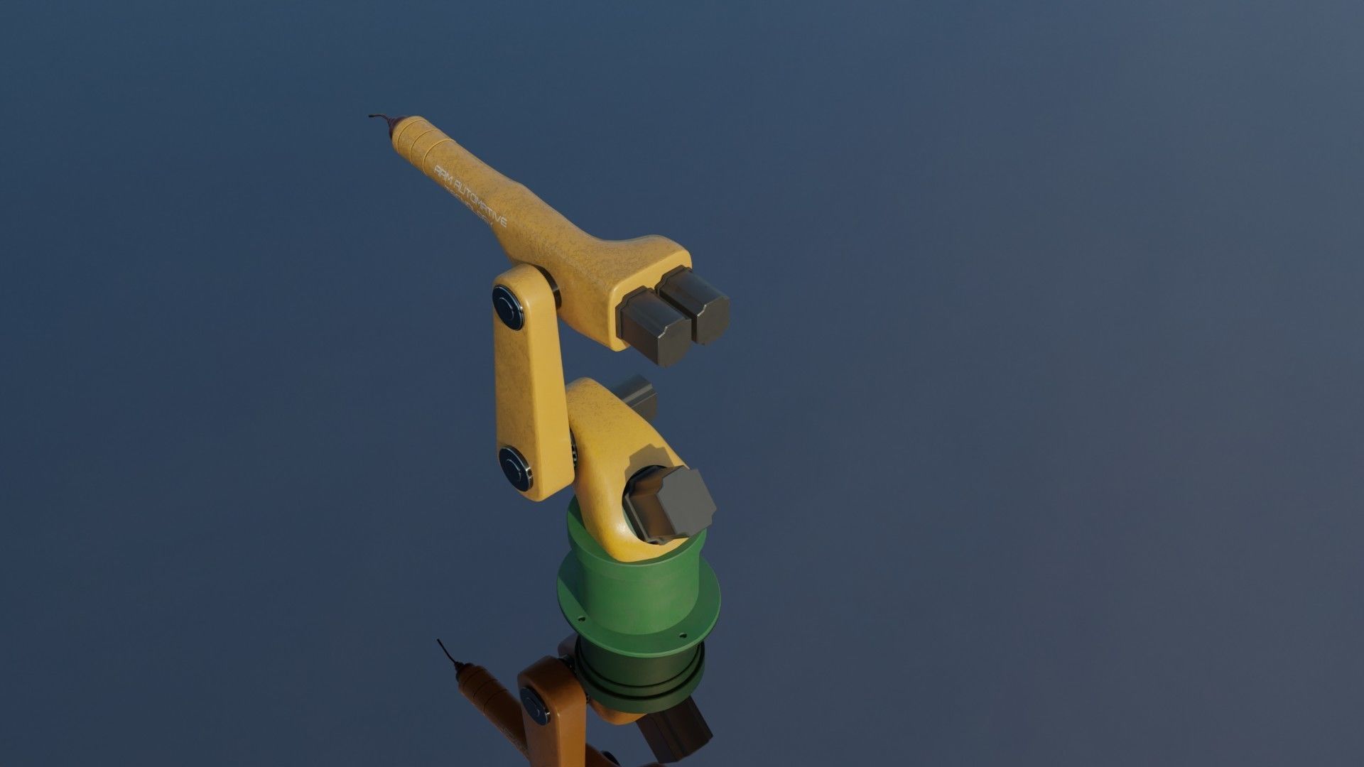 Mechanical ARM Low-poly 3D model_9