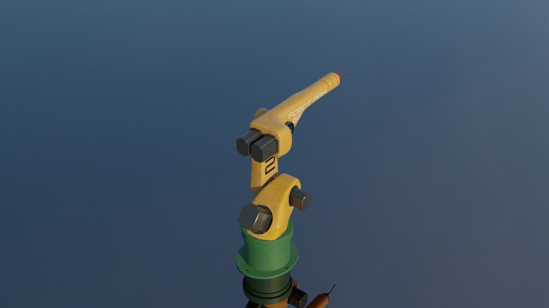 Mechanical ARM Low-poly 3D model_5