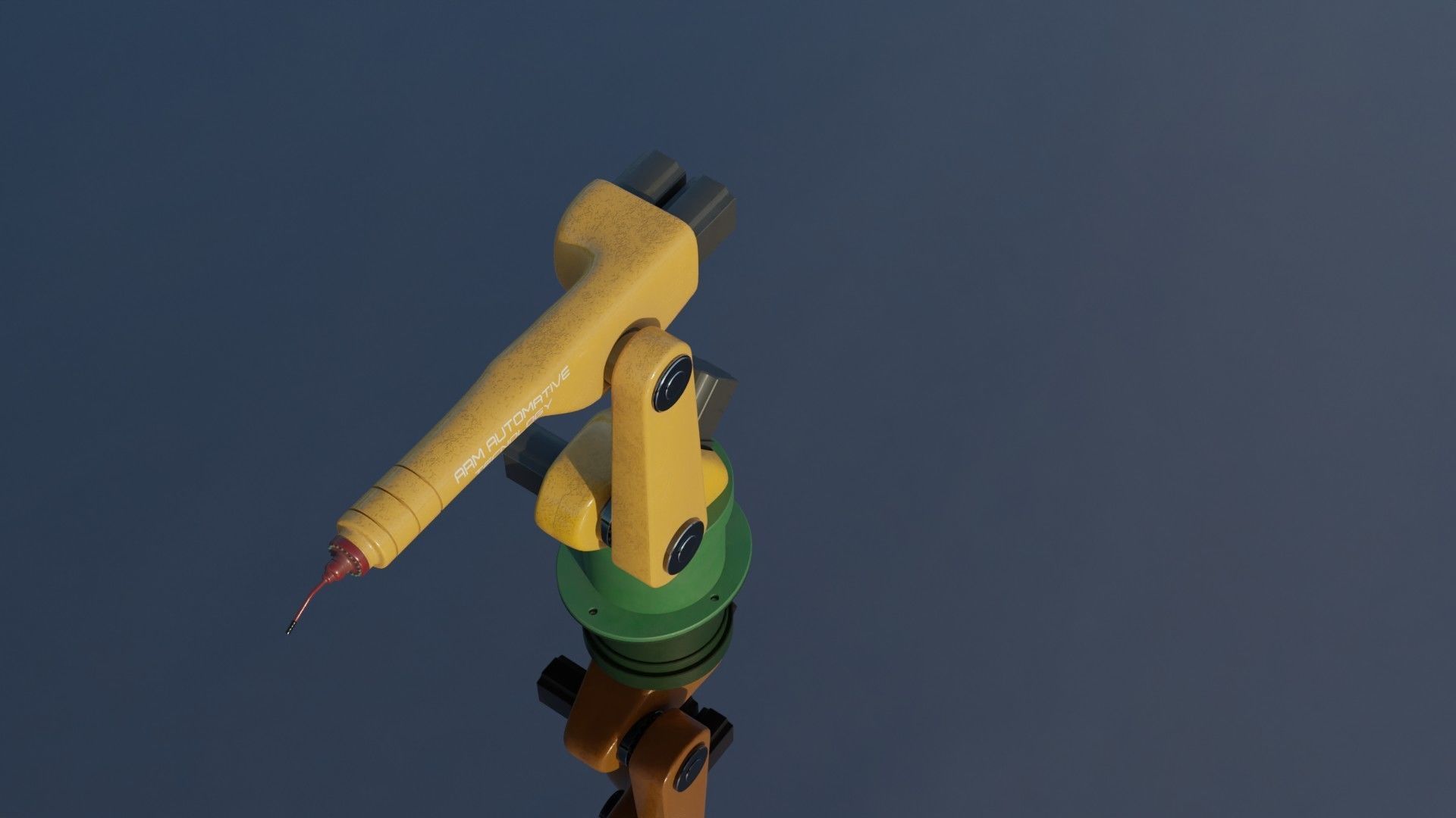 Mechanical ARM Low-poly 3D model_14