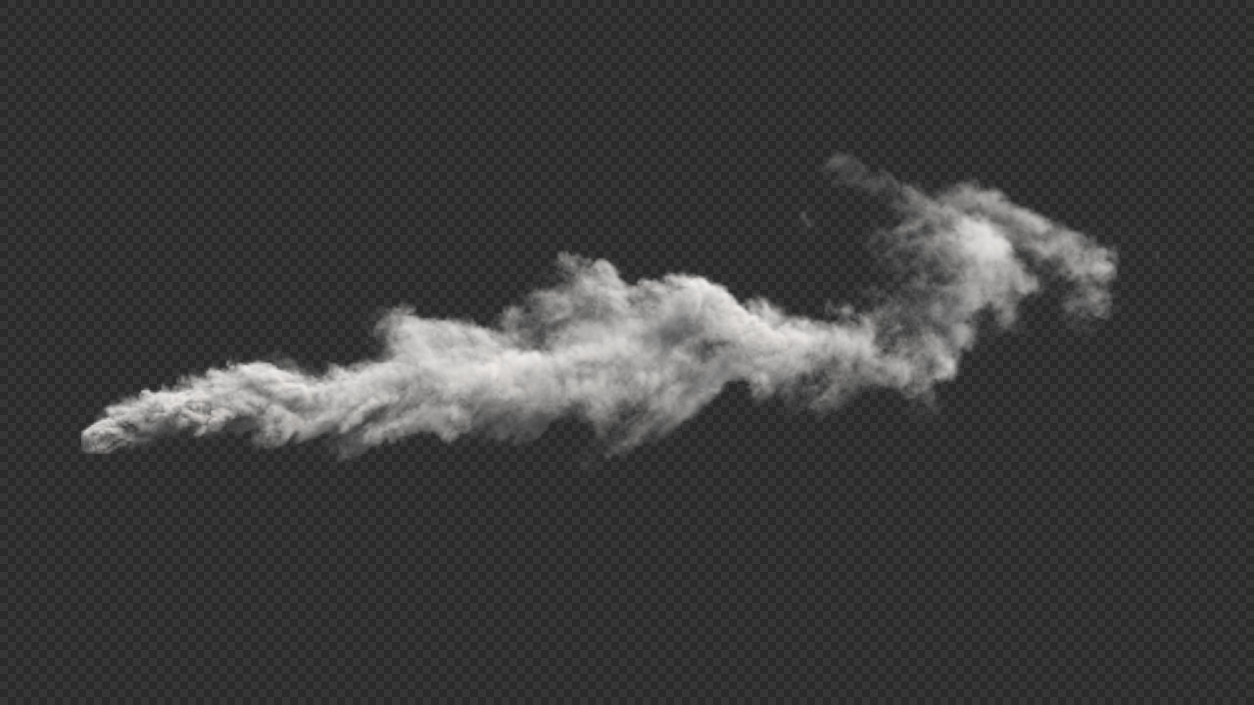 Blown Smokestack Clouds 3D model_5