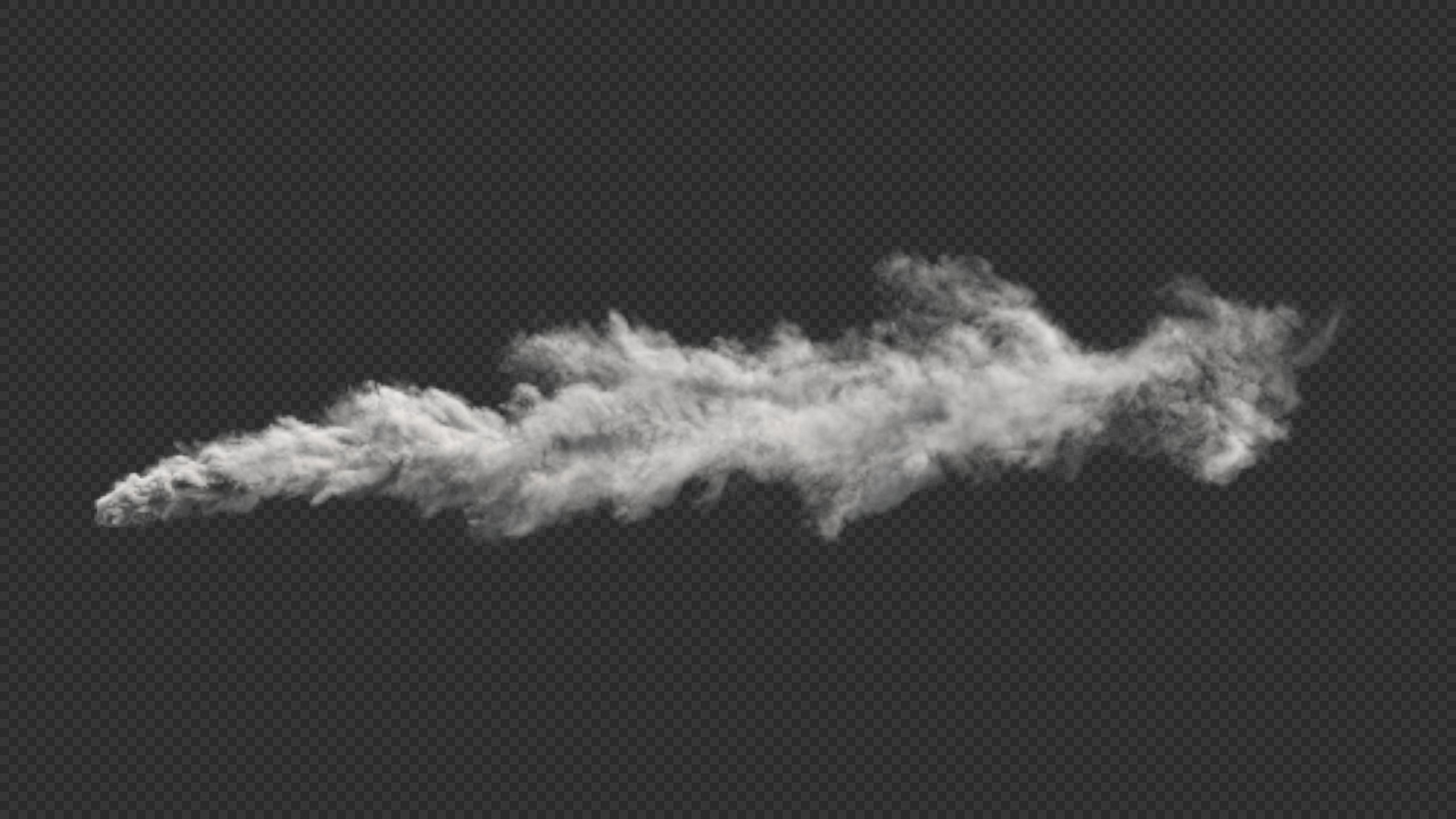 Blown Smokestack Clouds 3D model_6
