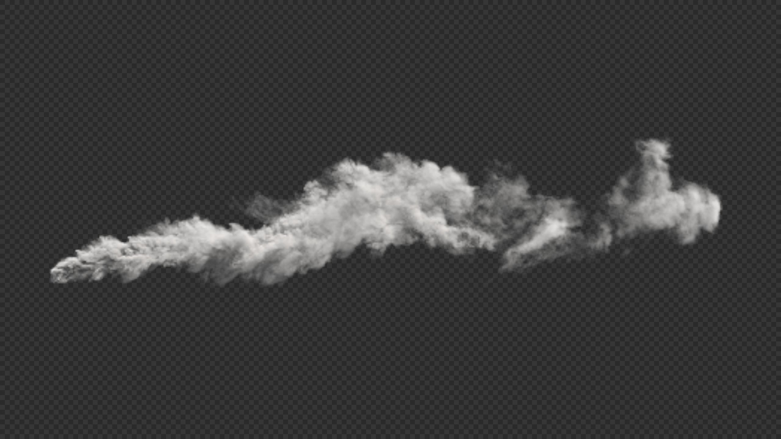 Blown Smokestack Clouds 3D model_7