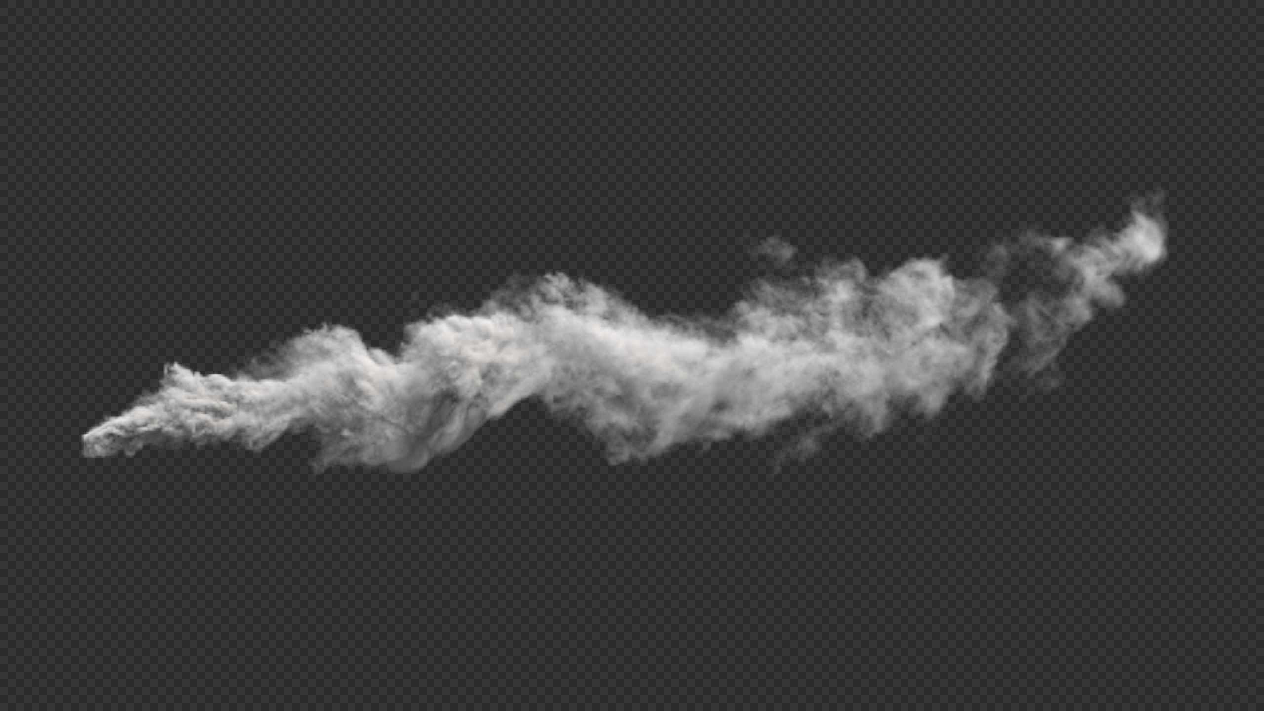 Blown Smokestack Clouds 3D model_3