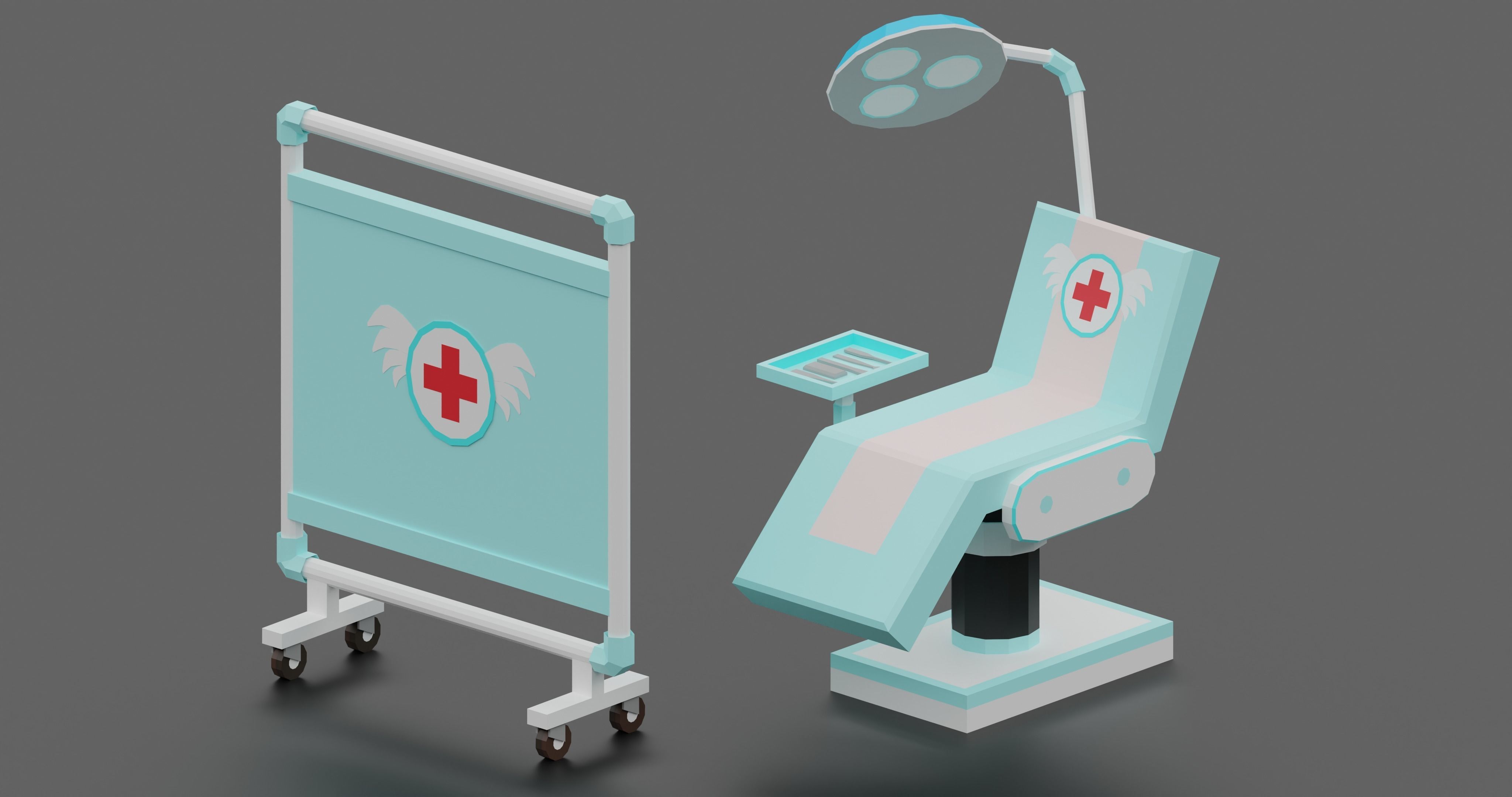 Low poly Medicine asset Low-poly 3D model_3