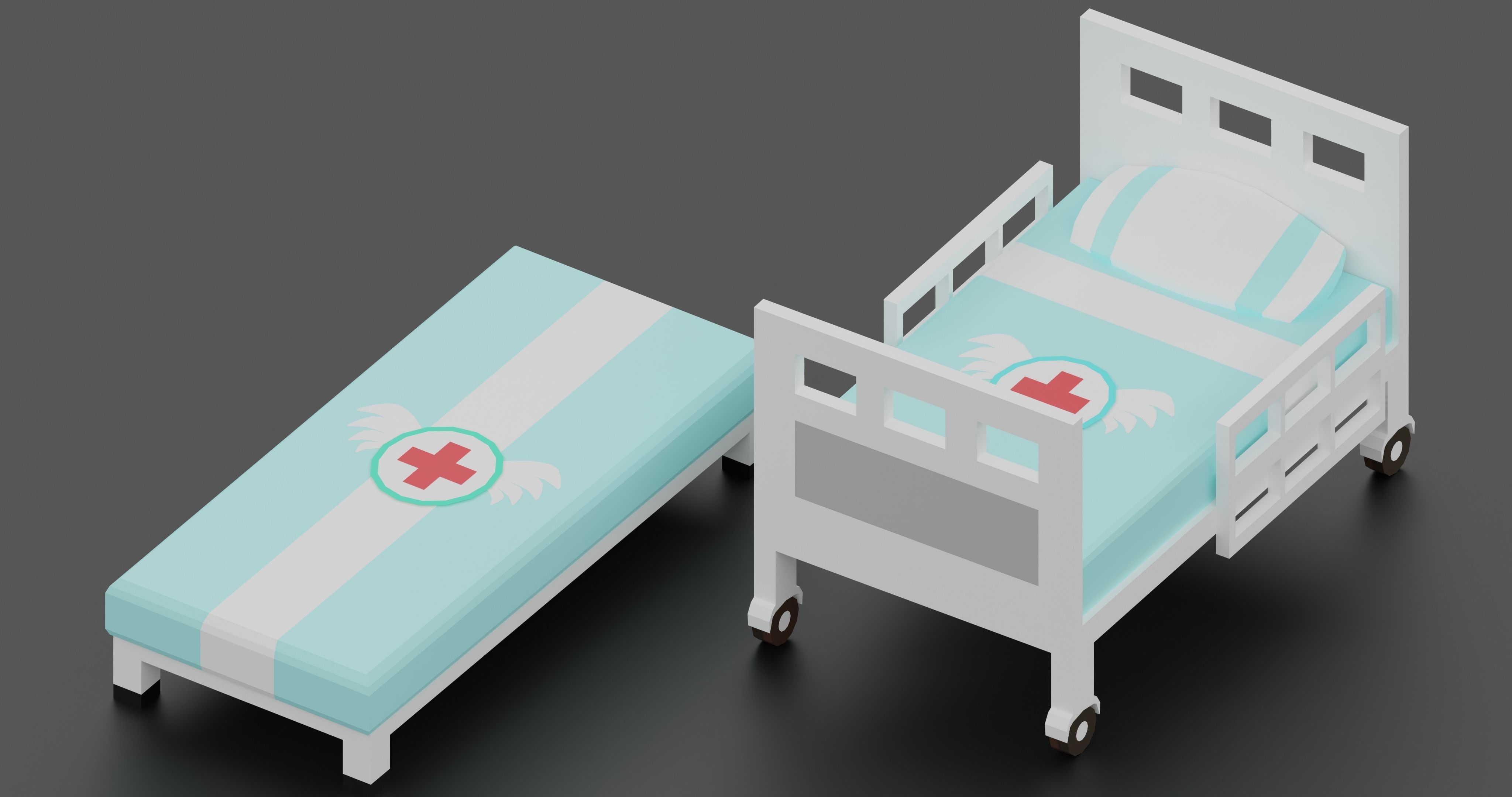 Low poly Medicine asset Low-poly 3D model_4