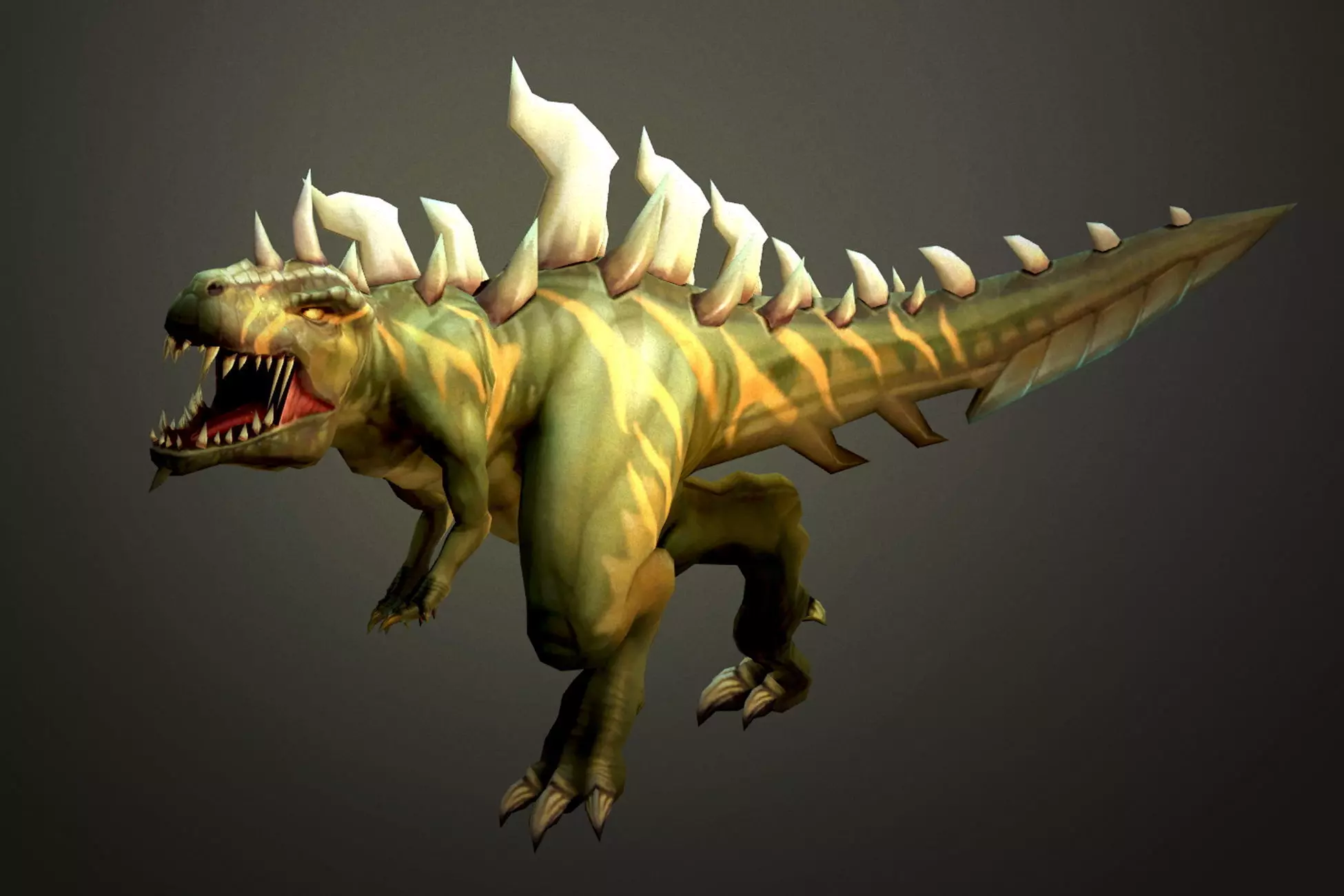 Fantasy Chess RPG Character - Trex Low-poly 3D model