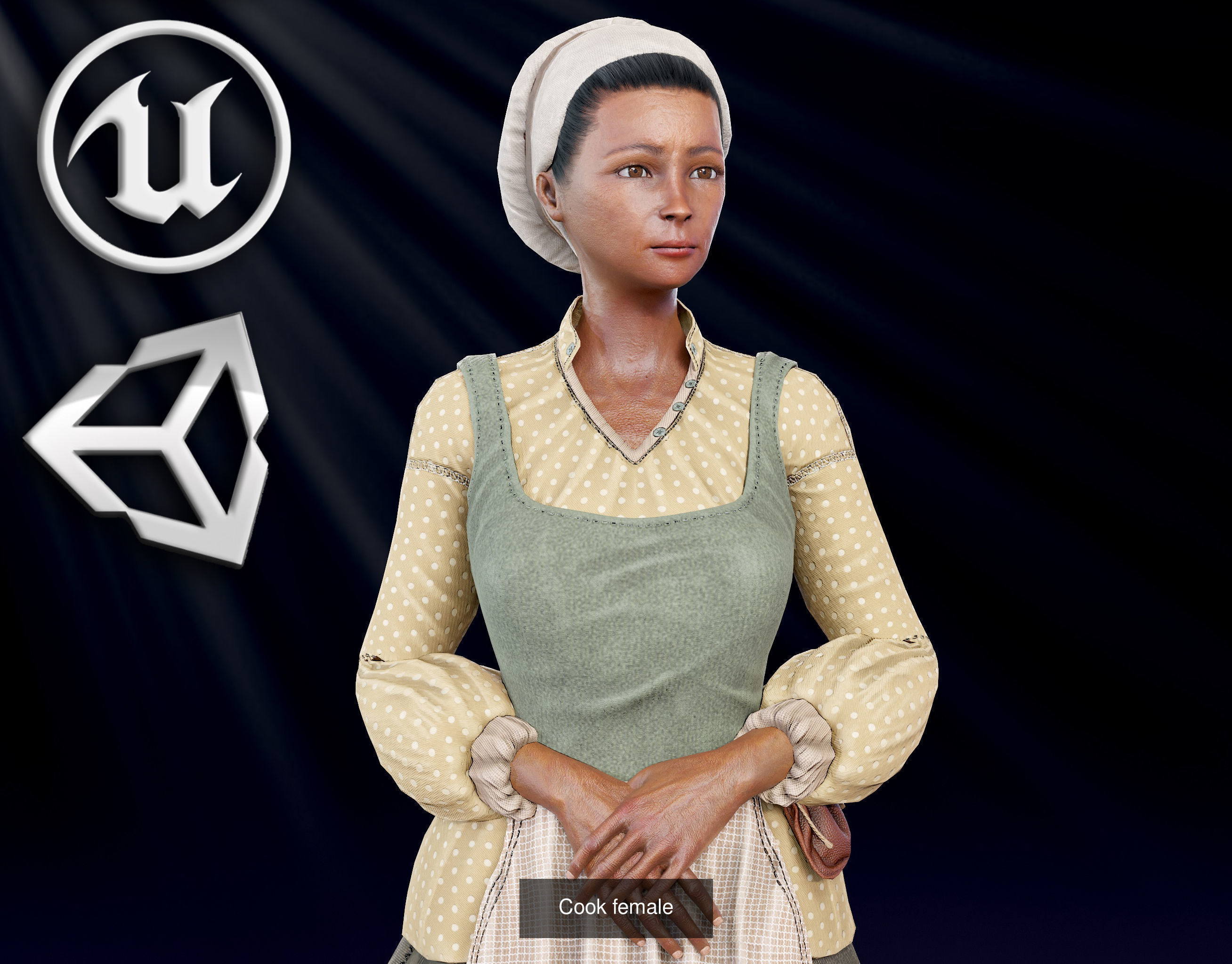 Medieval NPC pack v2 3D Model Collection_19