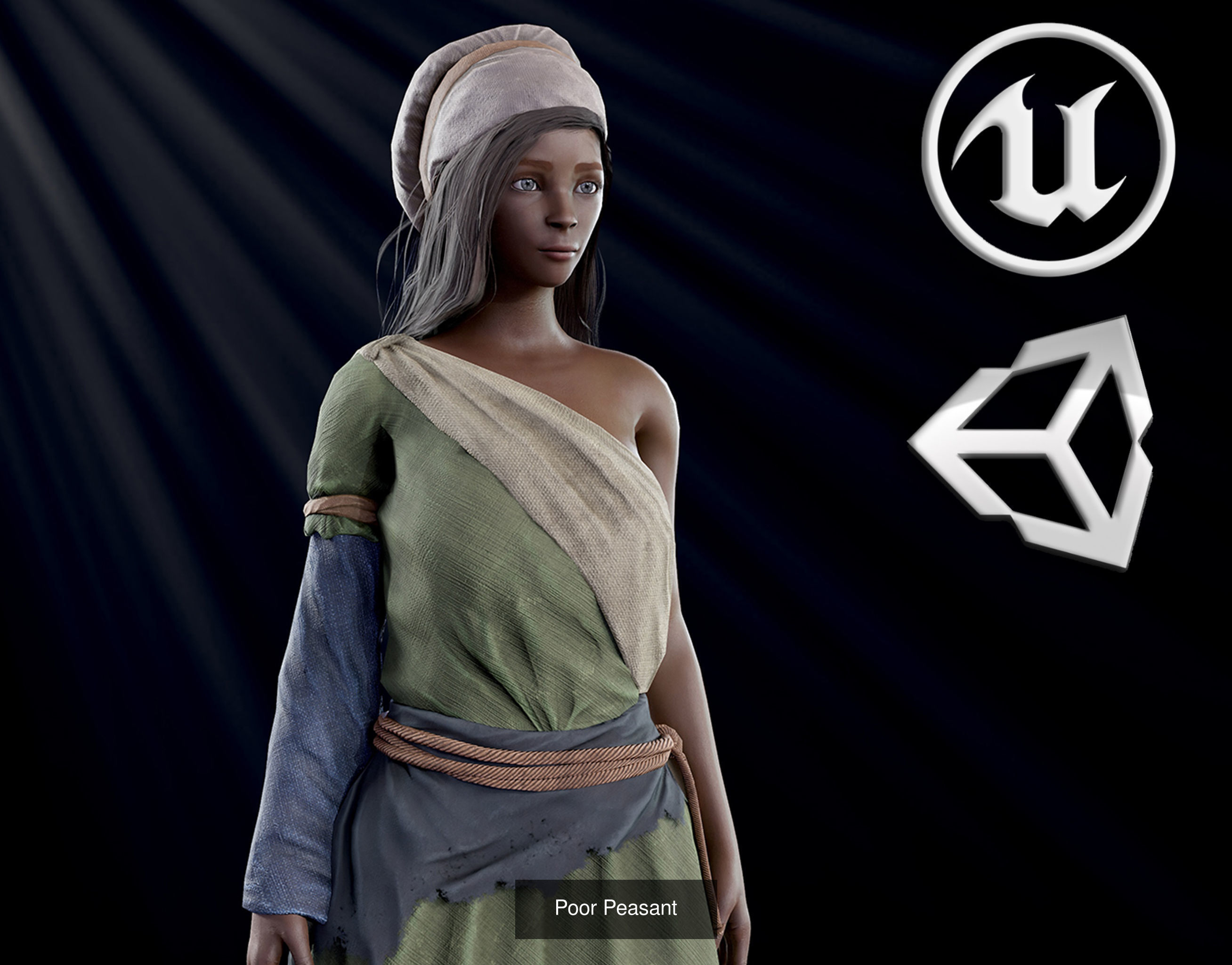 Medieval NPC pack v2 3D Model Collection_17