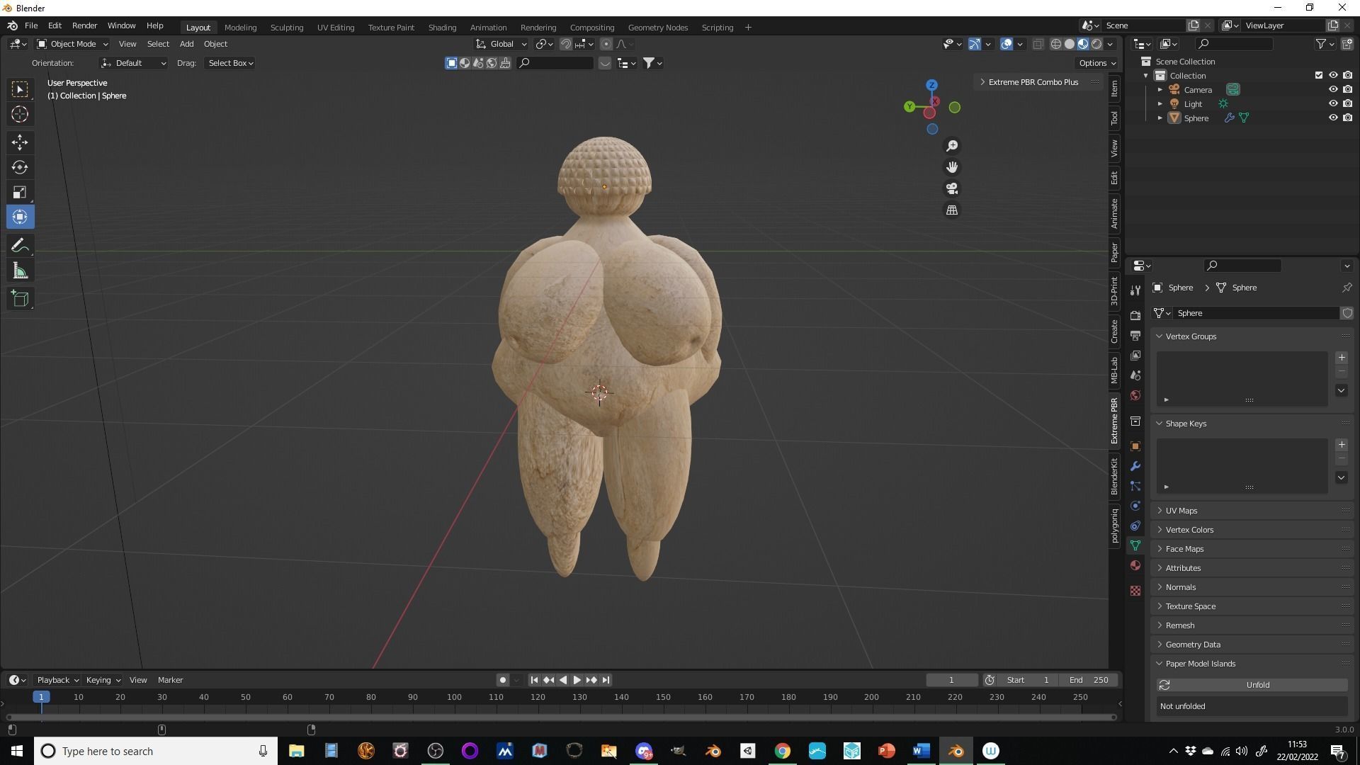 Fertility idle Low-poly 3D model_2