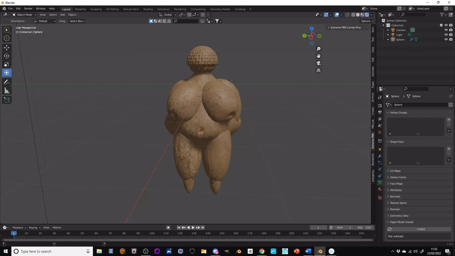 Fertility idle Low-poly 3D model_0