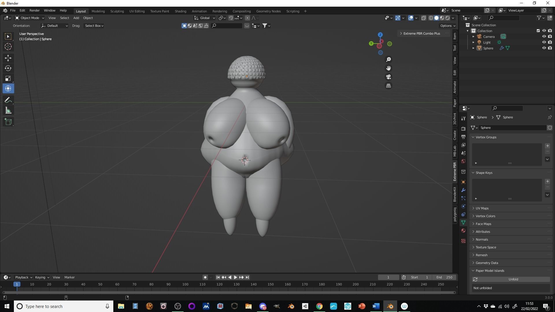 Fertility idle Low-poly 3D model_3