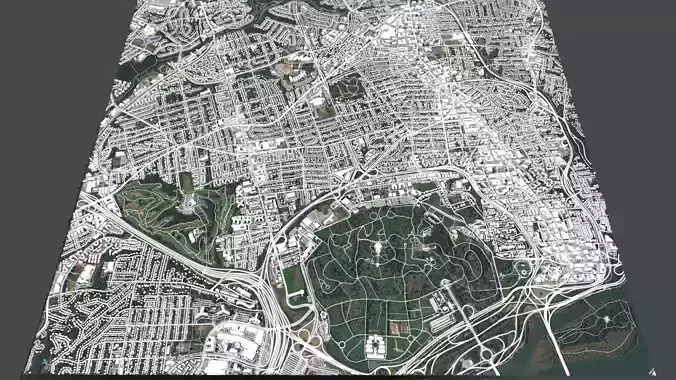 Cityscape Arlington City Washington USA