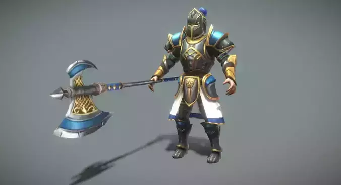 Fantasy Chess RPG Character - Spearmob