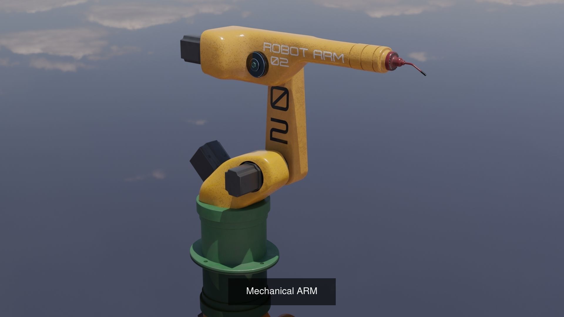 Mechanical robot ARM 3D models 3D Model Collection_3