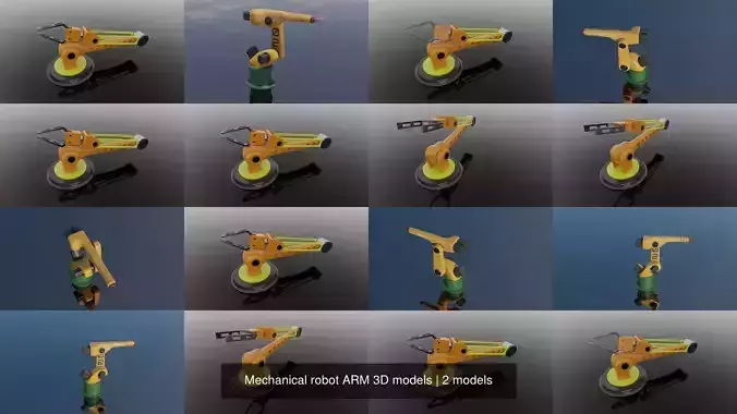 Mechanical robot ARM 3D models