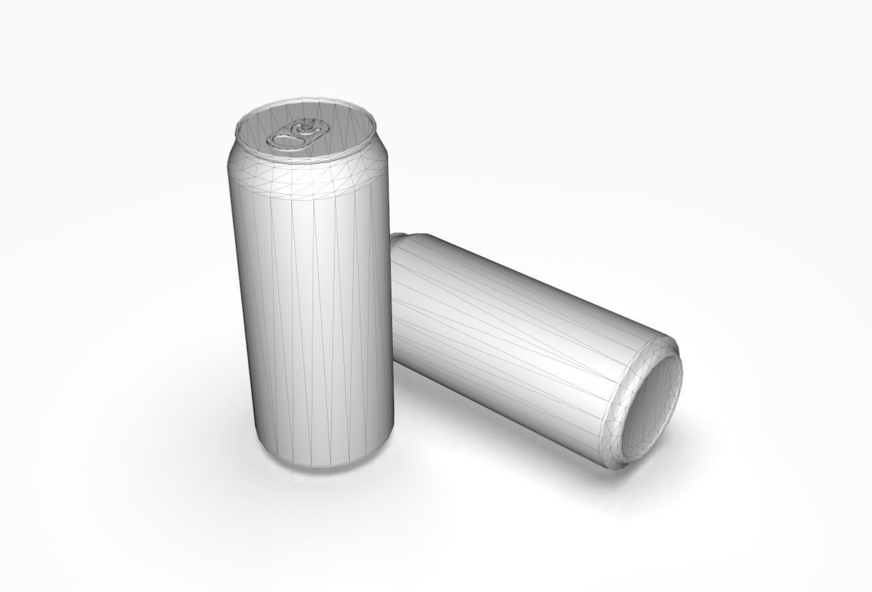 Guinness Can Low-poly 3D model_2