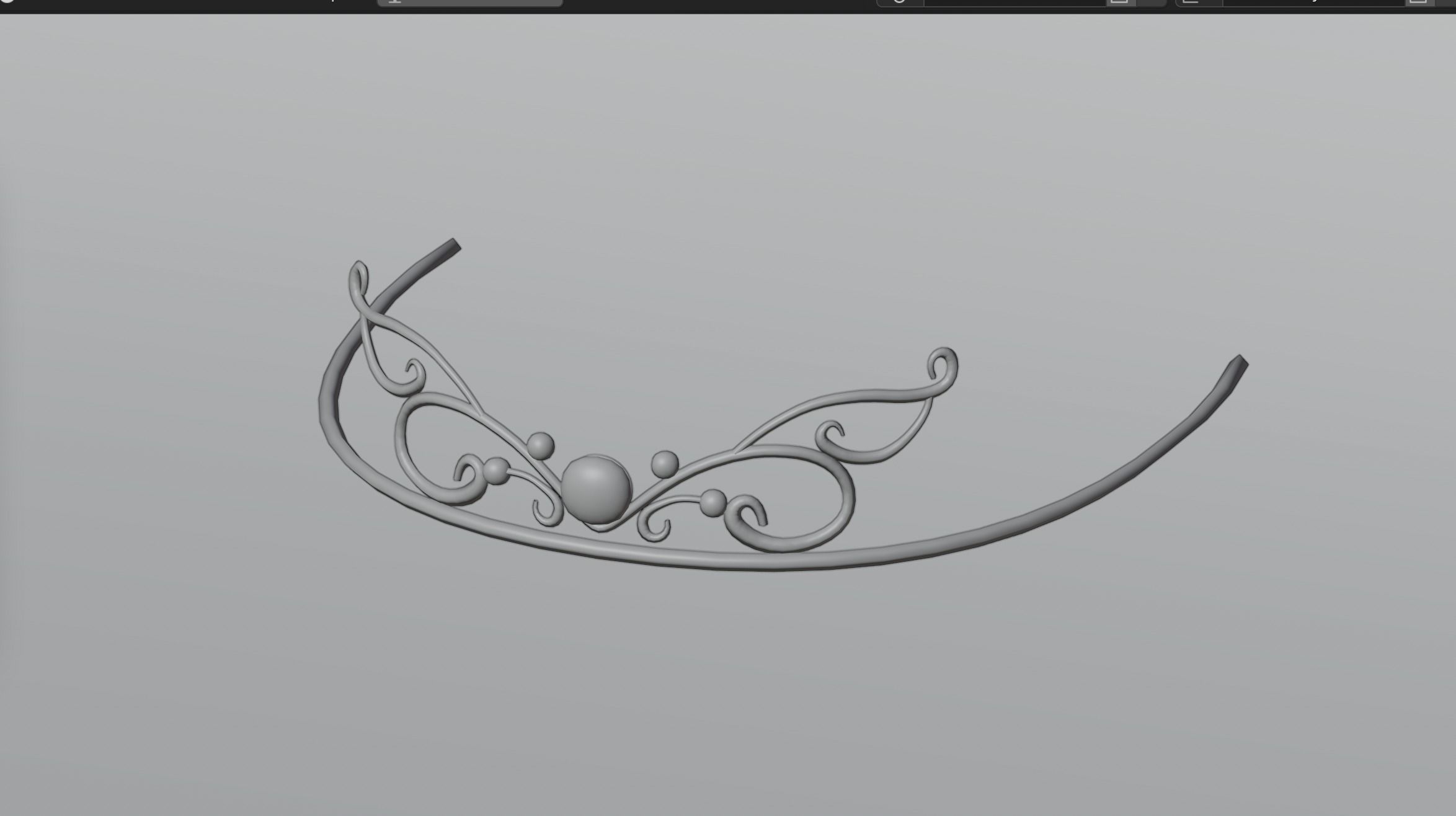 Headband 4 tiara 3D model_1