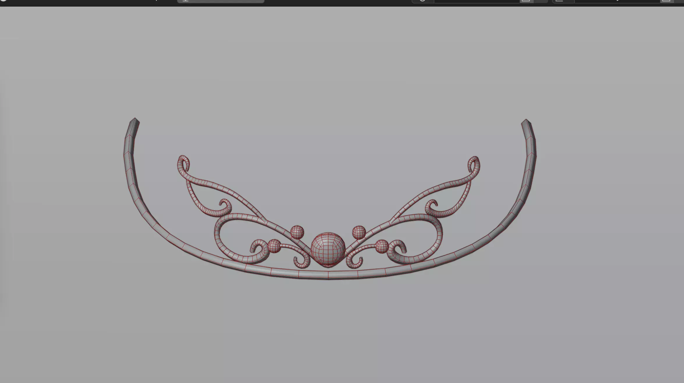 Headband 4 tiara 3D model_0
