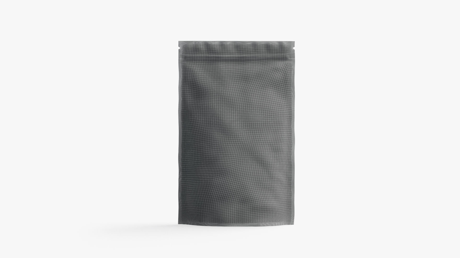 Metallic Zipper Pouch Low-poly 3D model_6