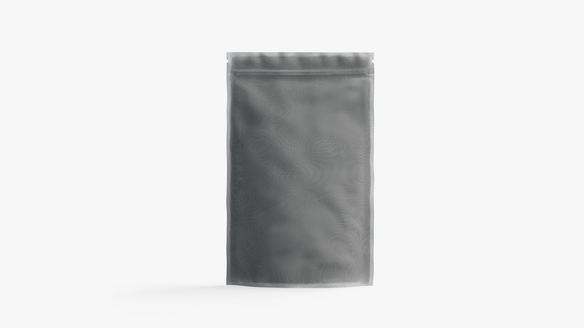 Metallic Zipper Pouch Low-poly 3D model_7