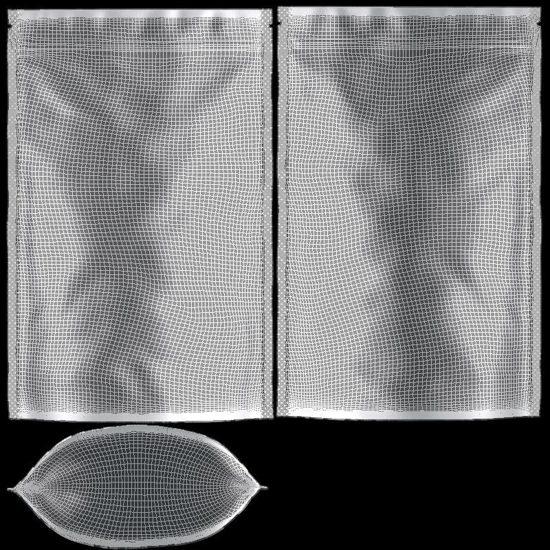 Metallic Zipper Pouch Low-poly 3D model_5