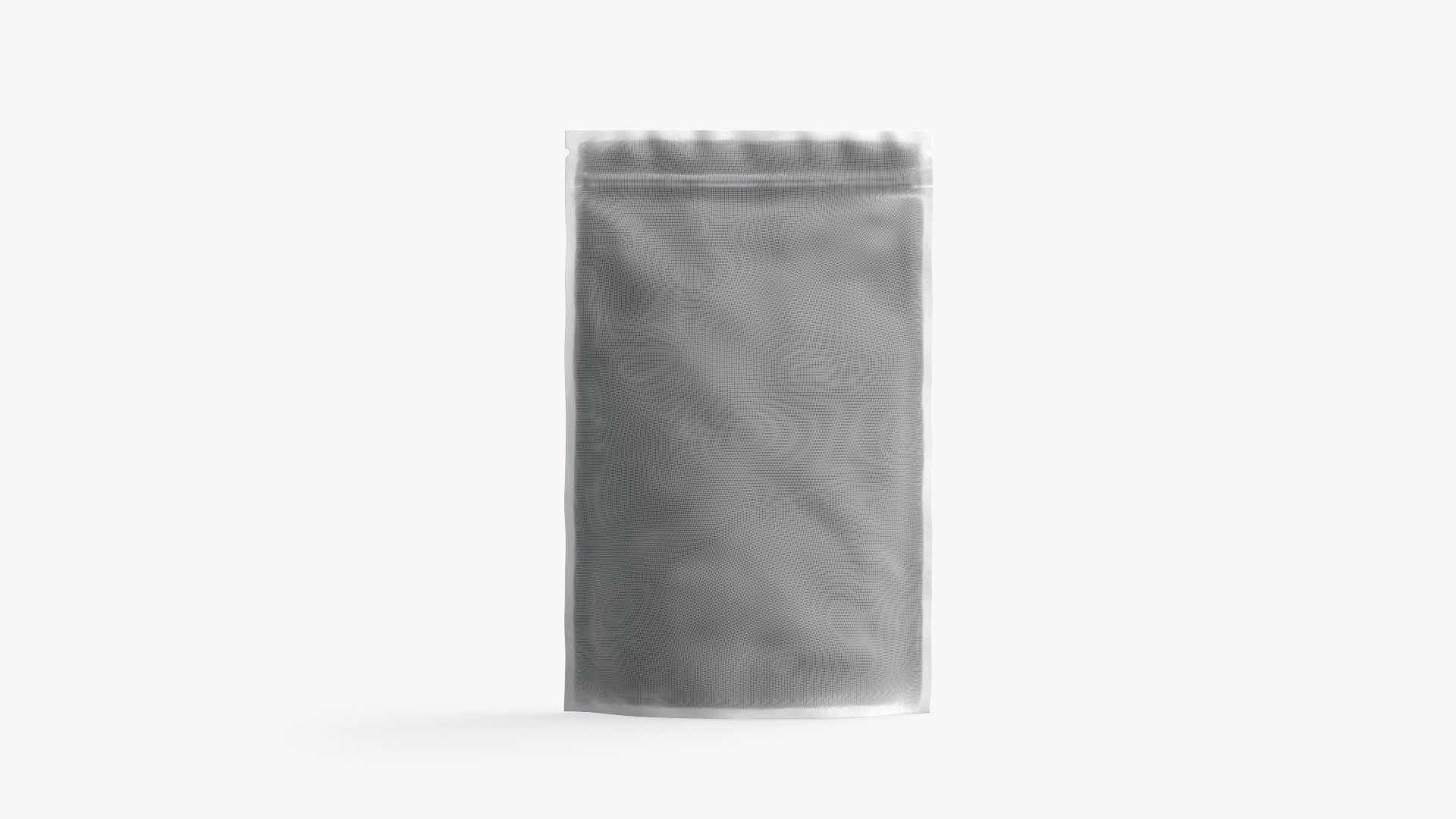 Metallic Zipper Pouch Low-poly 3D model_8