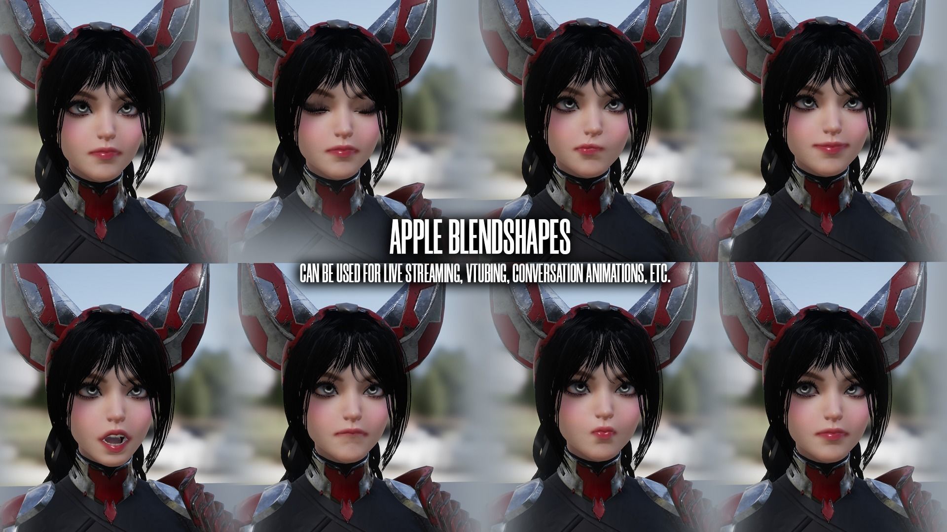 Cosmo Fox Girl Sci-fi Kitsune - Game Ready Low-poly 3D model_11