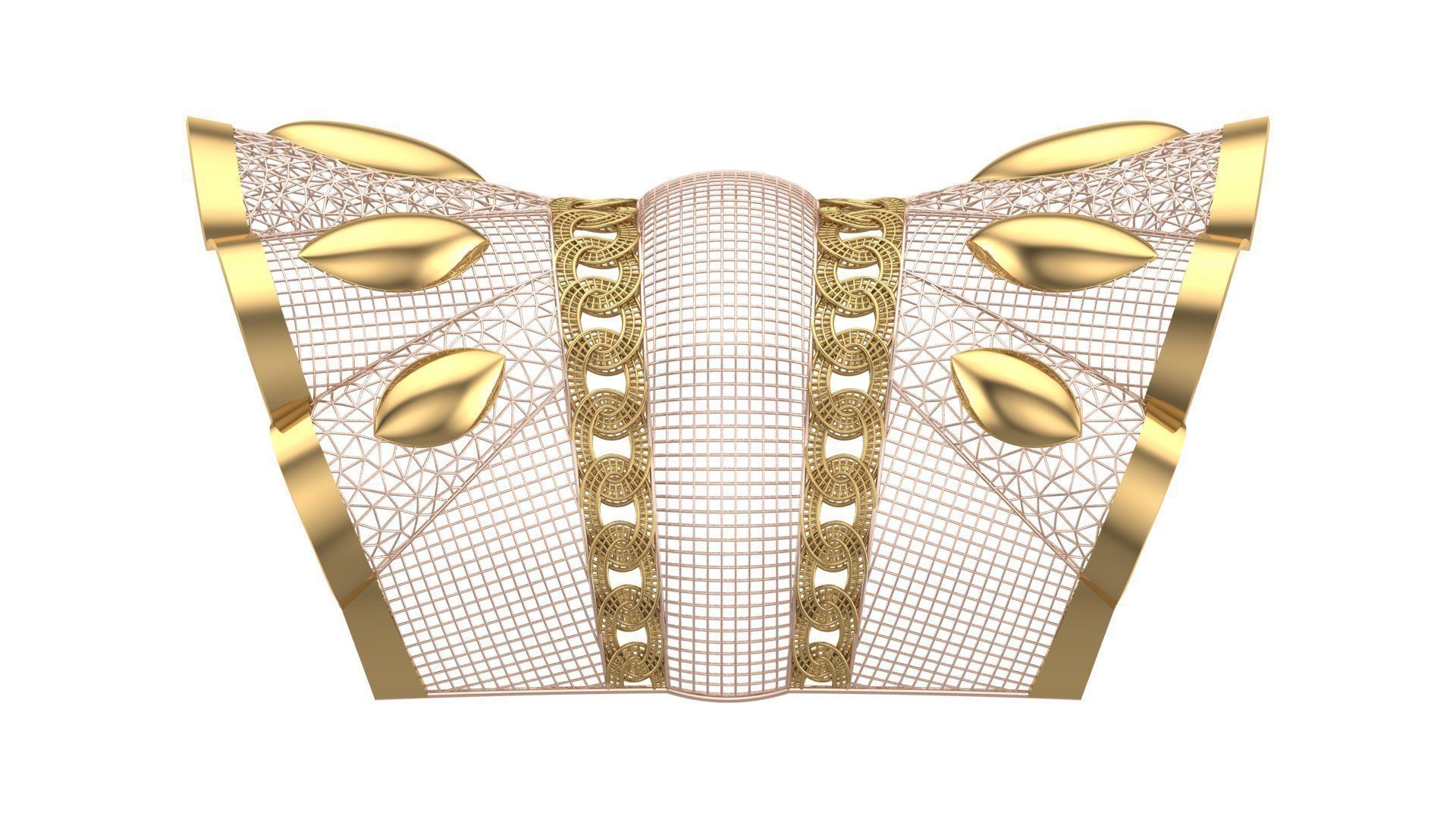 FUSION TULLE BRACELET-BK01- 3D print model_6