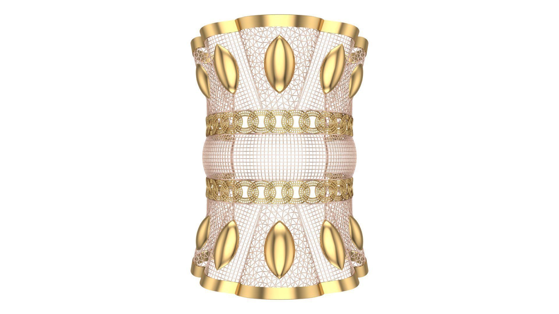 FUSION TULLE BRACELET-BK01- 3D print model_3