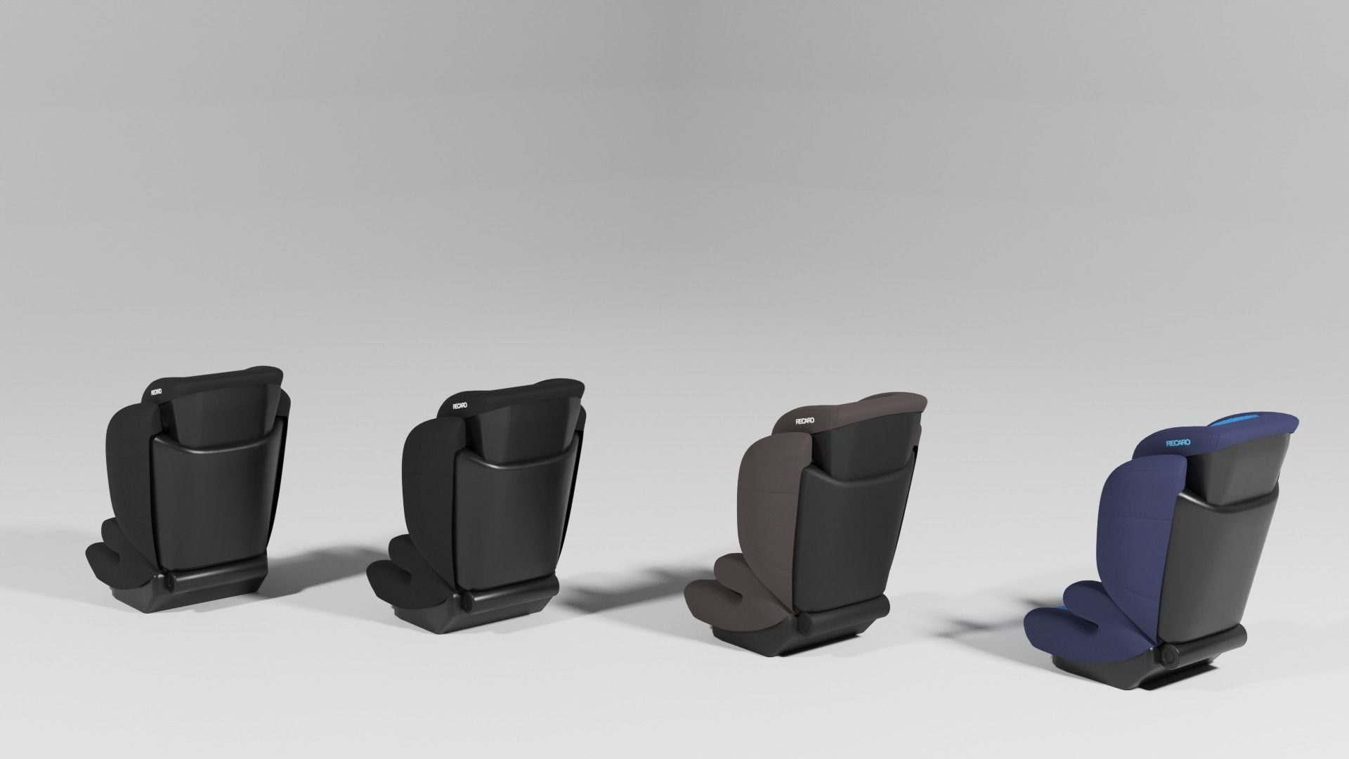 Recaro Monza Evo Seatfix car seats collection for infant S Low-poly 3D model_6