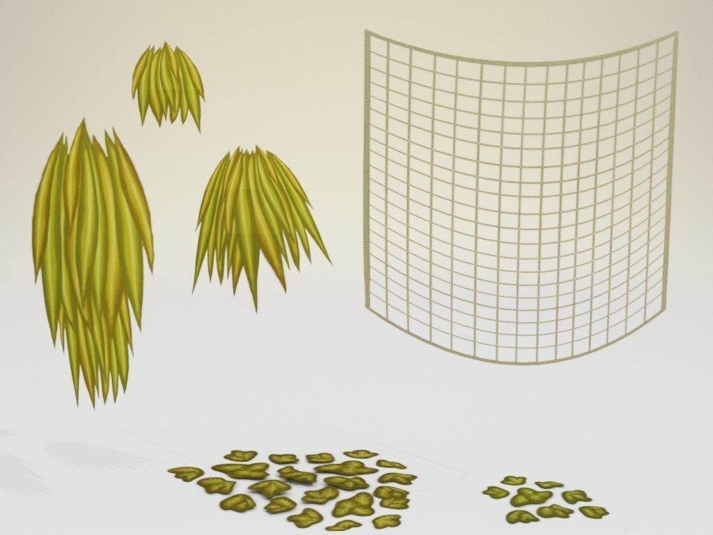 Low poly handpainted pier set Low-poly 3D model_24