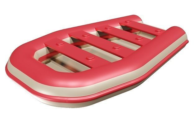 Fabulous Inflatable Boat Low-poly 3D model_1